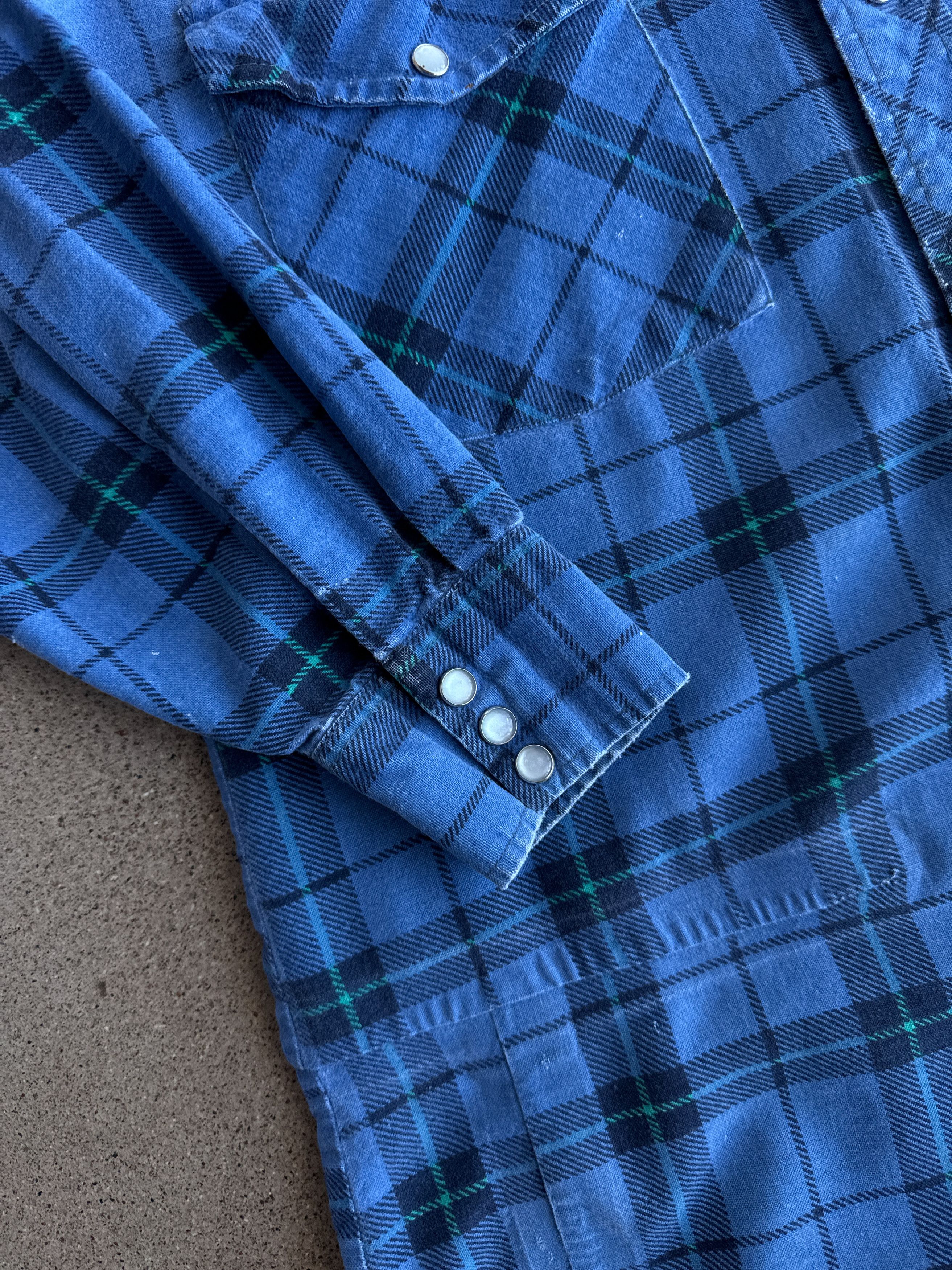 Vintage Vintage 90s Outdoor Exchange Western Plaid Flannel Shirt M Size US M / EU 48-50 / 2 - 11 Thumbnail