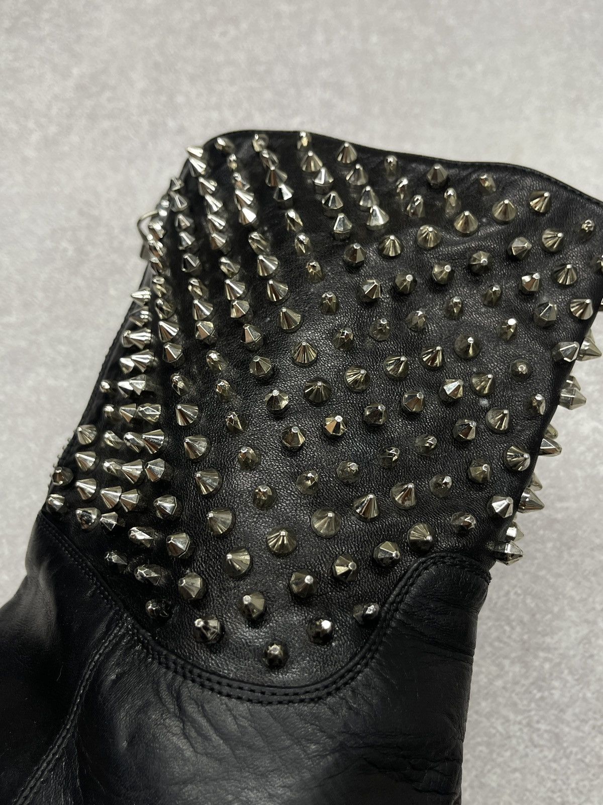 Philipp Plein Women Philipp Plein Spiked leather boots Black Italy Luxury Size US 8.5 / IT 38.5 - 10 Thumbnail