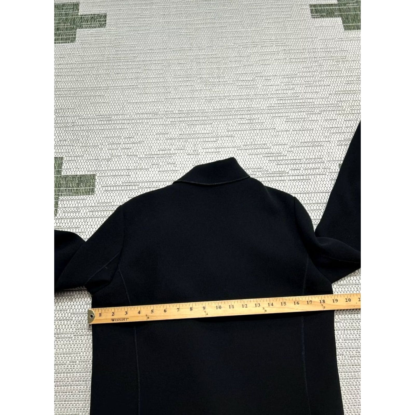 Vintage Lamb Jacket Womens 6 Black Full Zip Jacket Coat Slim 6 Black Full Zip Lamb Womens Jacket Size M / US 6-8 / IT 42-44 - 6 Thumbnail