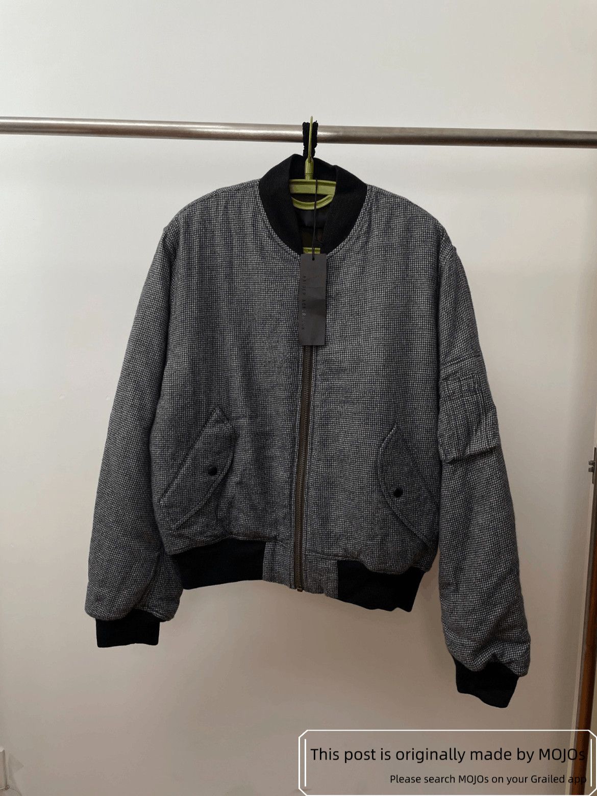 Haider Ackermann Haider Ackermann Hound Tooth Pattern Bomber Size US S / EU 44-46 / 1 - 1 Thumbnail
