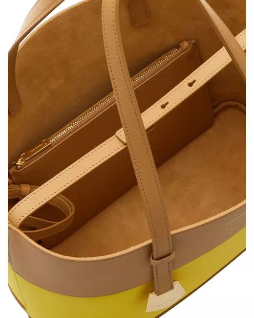 Salvatore Ferragamo o1s1rm0924 Size: OS / Charming Tote Bag in Yellow/Brown Size ONE SIZE - 3 Thumbnail