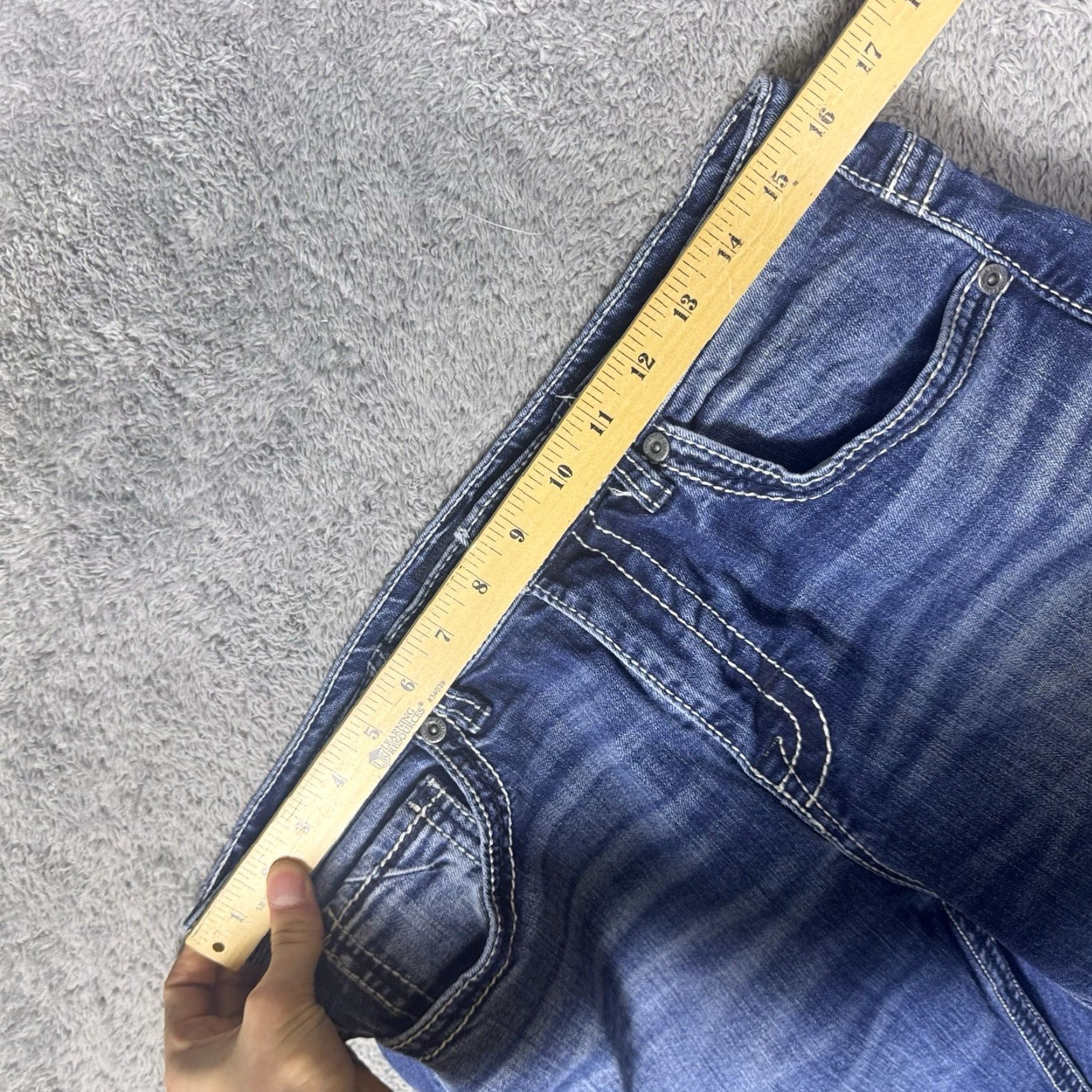 Vintage BKE Tyler Jeans Men 32x32 Cotton Bootcut Whisker Vintage Utility Stretch Cowboy Jeans Size US 32 / EU 48 - 6 Thumbnail