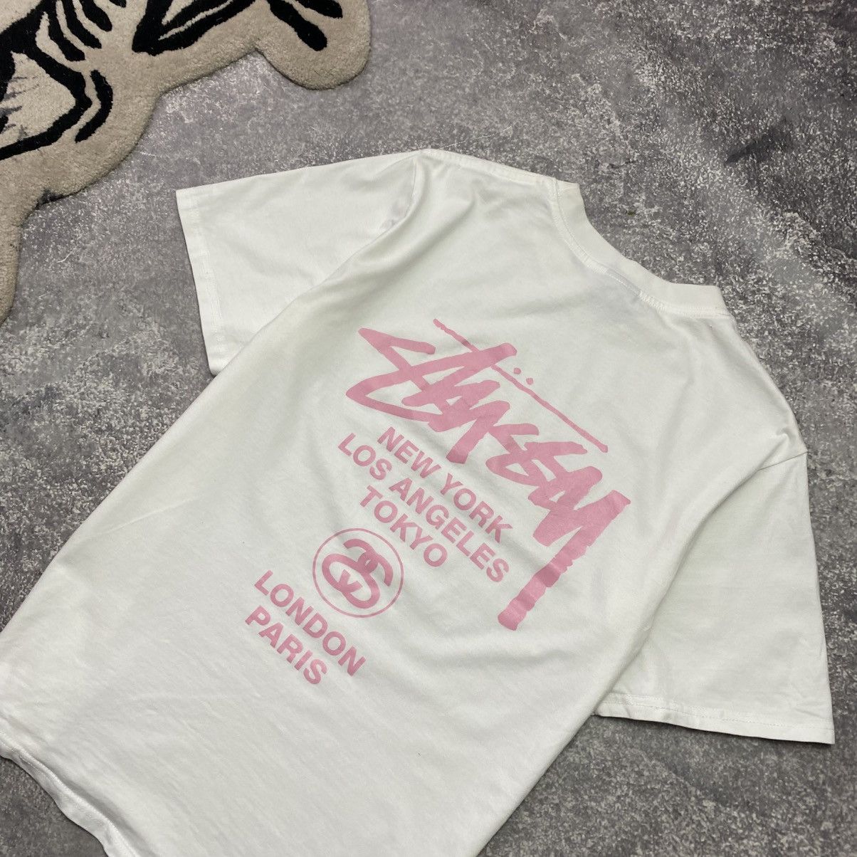 Stussy Mens Stussy Big Logo Luxury designer y2k opium tee size L Size US L / EU 52-54 / 3 - 2 Thumbnail