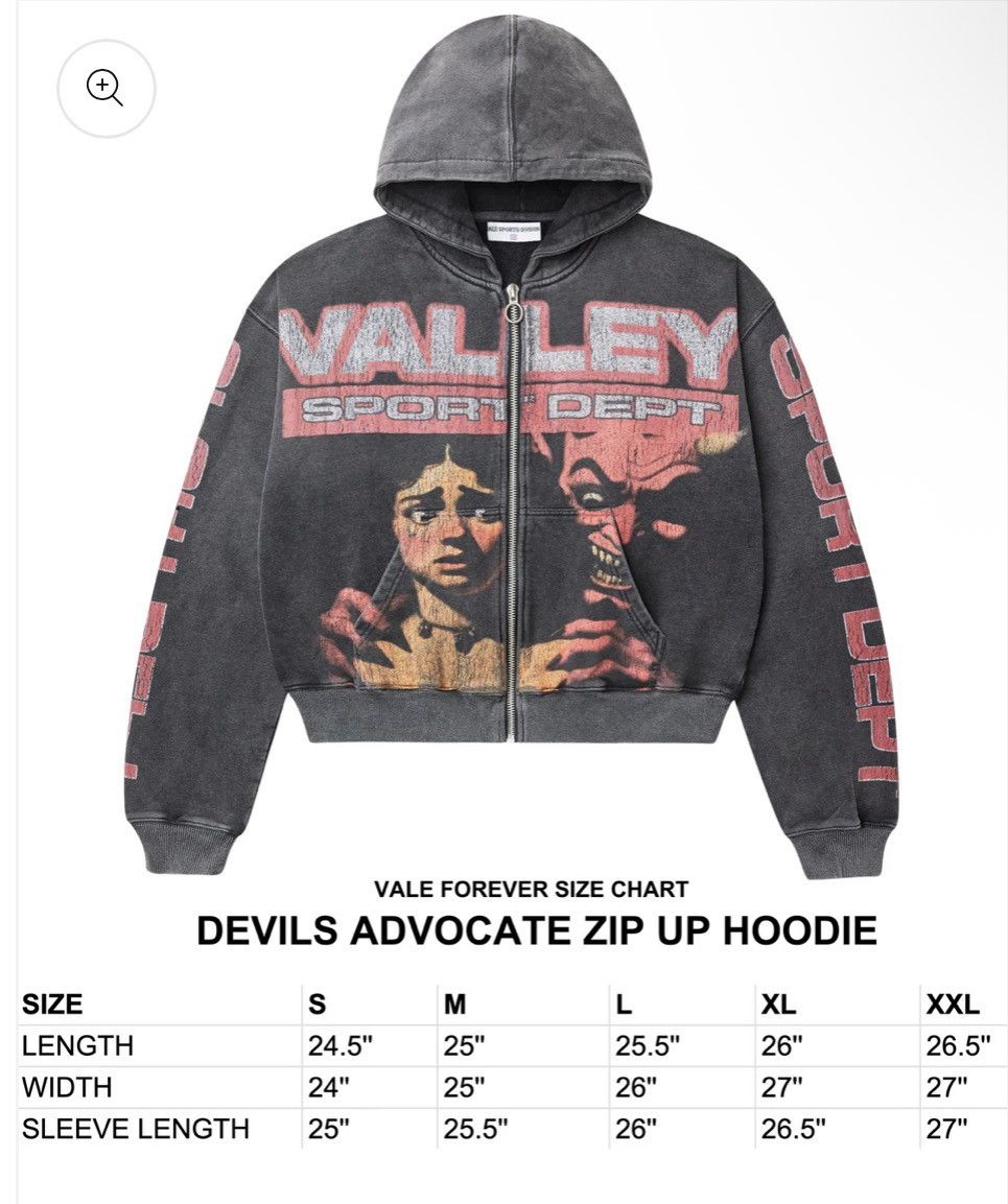 Vale LRG Valley Dreams Devils Advocate Graphic Hoodie Size US L / EU 52-54 / 3 - 5 Thumbnail