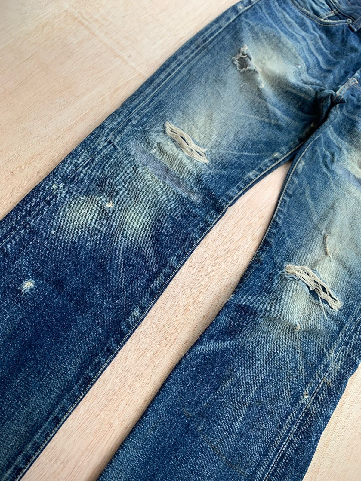 Hysteric Glamour × If Six Was Nine × Japanese Brand Distressed Denim Red Card Ifsixwasnine Style Denim Jeans Size US 30 / EU 46 - 3 Thumbnail