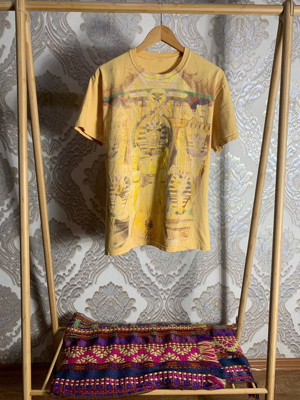 Band Tees Vintage Iron Maiden Pharaoh Retro Rock T-shirt Metal 90s Size US M / EU 48-50 / 2 - 1 Thumbnail