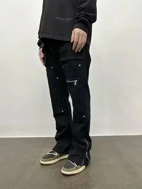 Designer × Vintage utility punk carpenter flared pants Size US 32 / EU 48 - 1 Thumbnail