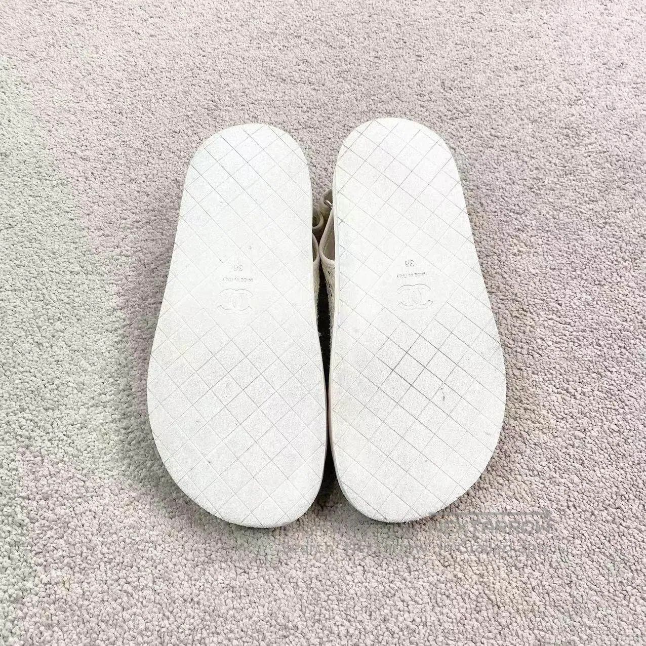 Chanel Chanel Double Clogo Velcro sandals| Size US 5.5 / IT 35.5 - 7 Thumbnail