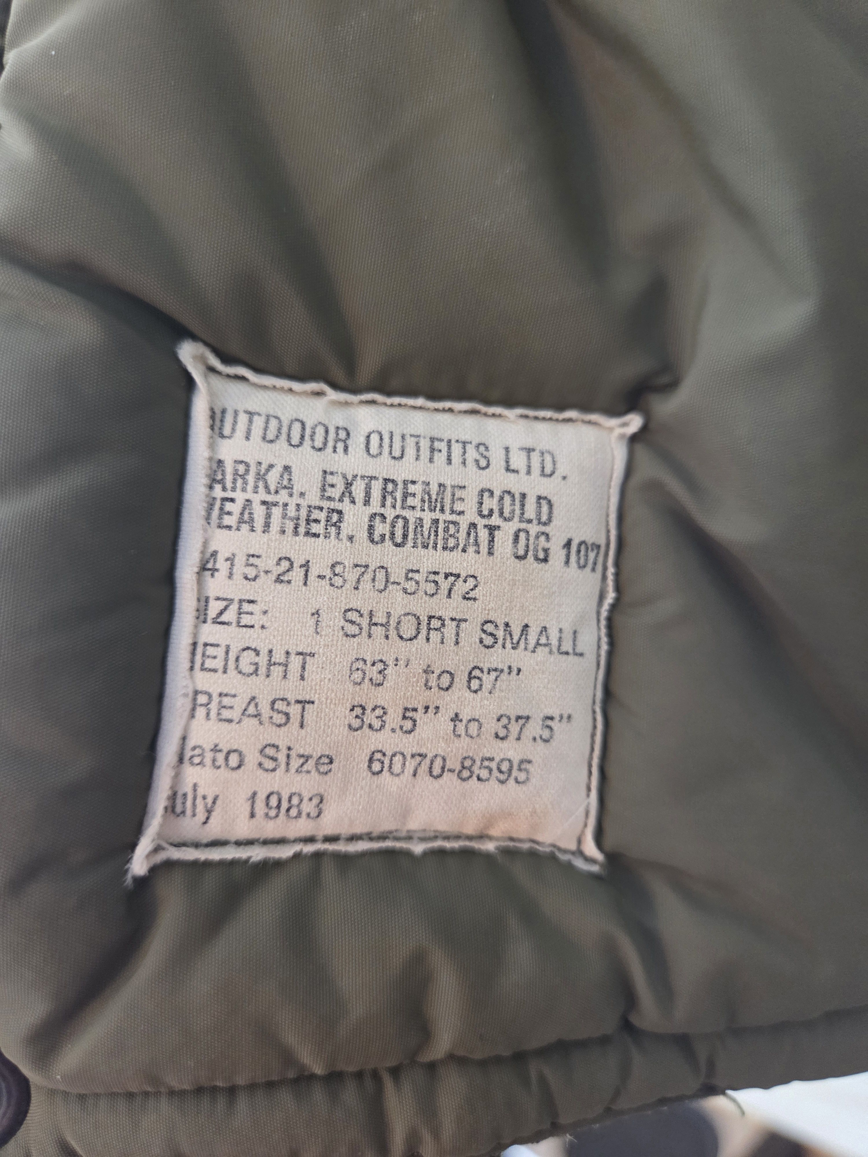 Other U.s army winter jacket 1980's Size US M / EU 48-50 / 2 - 4 Thumbnail