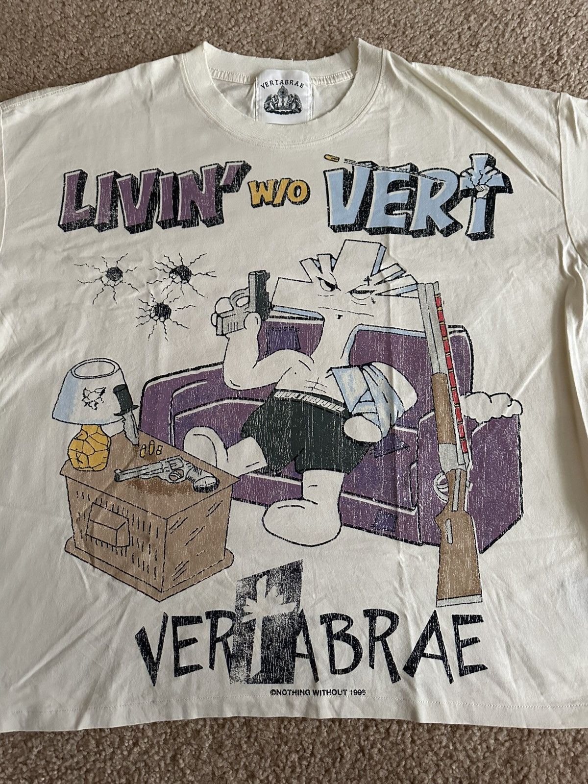 Vertabrae Vertabrae Livin Withou Vert Tee Size Medium Size US M / EU 48-50 / 2 - 2 Thumbnail