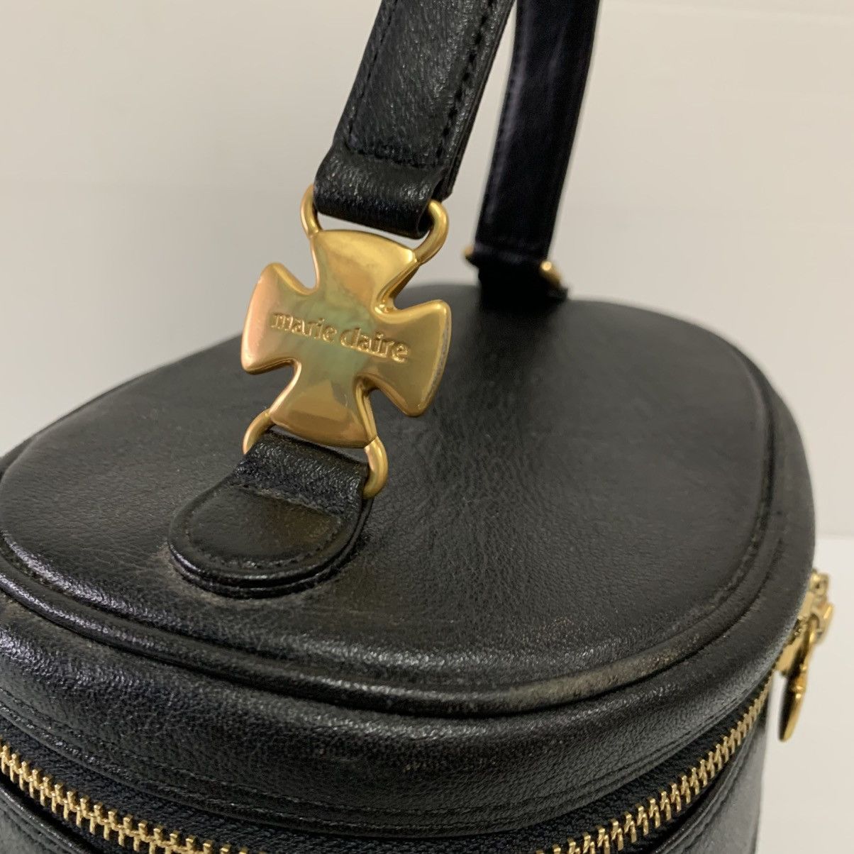 Vintage Marie Claire Leather Makeup Bag Size ONE SIZE - 6 Thumbnail