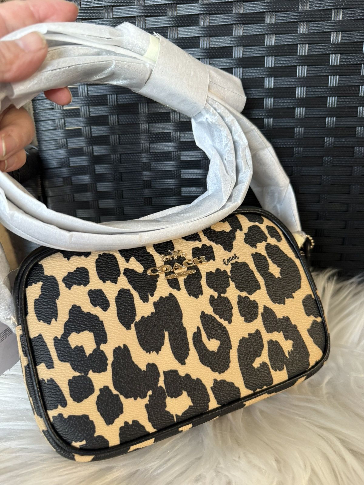Coach Coach Mini Jamie Camera Bag With Leopard Print cy348 Size ONE SIZE - 6 Thumbnail