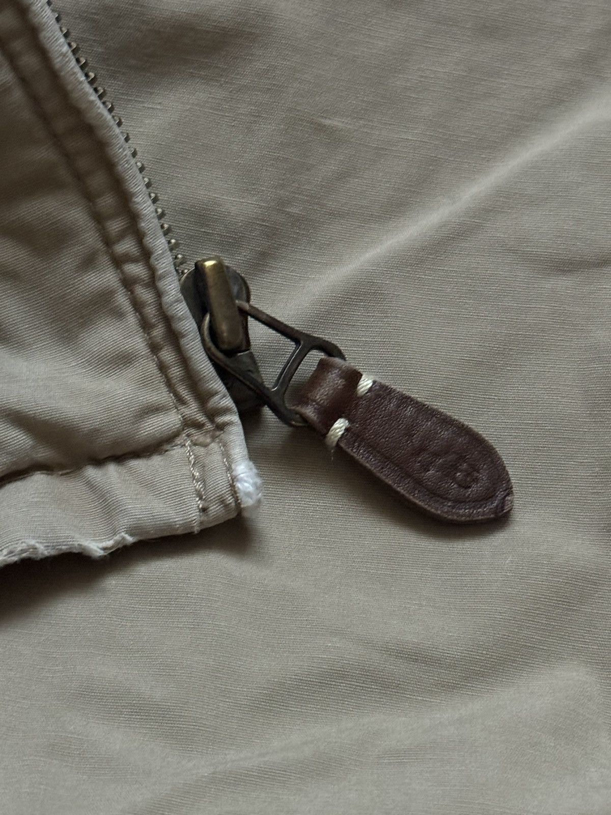 Polo Ralph Lauren × Ralph Lauren × Vintage Polo Ralph Lauren L beige distressed jacket bomber light Size US L / EU 52-54 / 3 - 12 Thumbnail