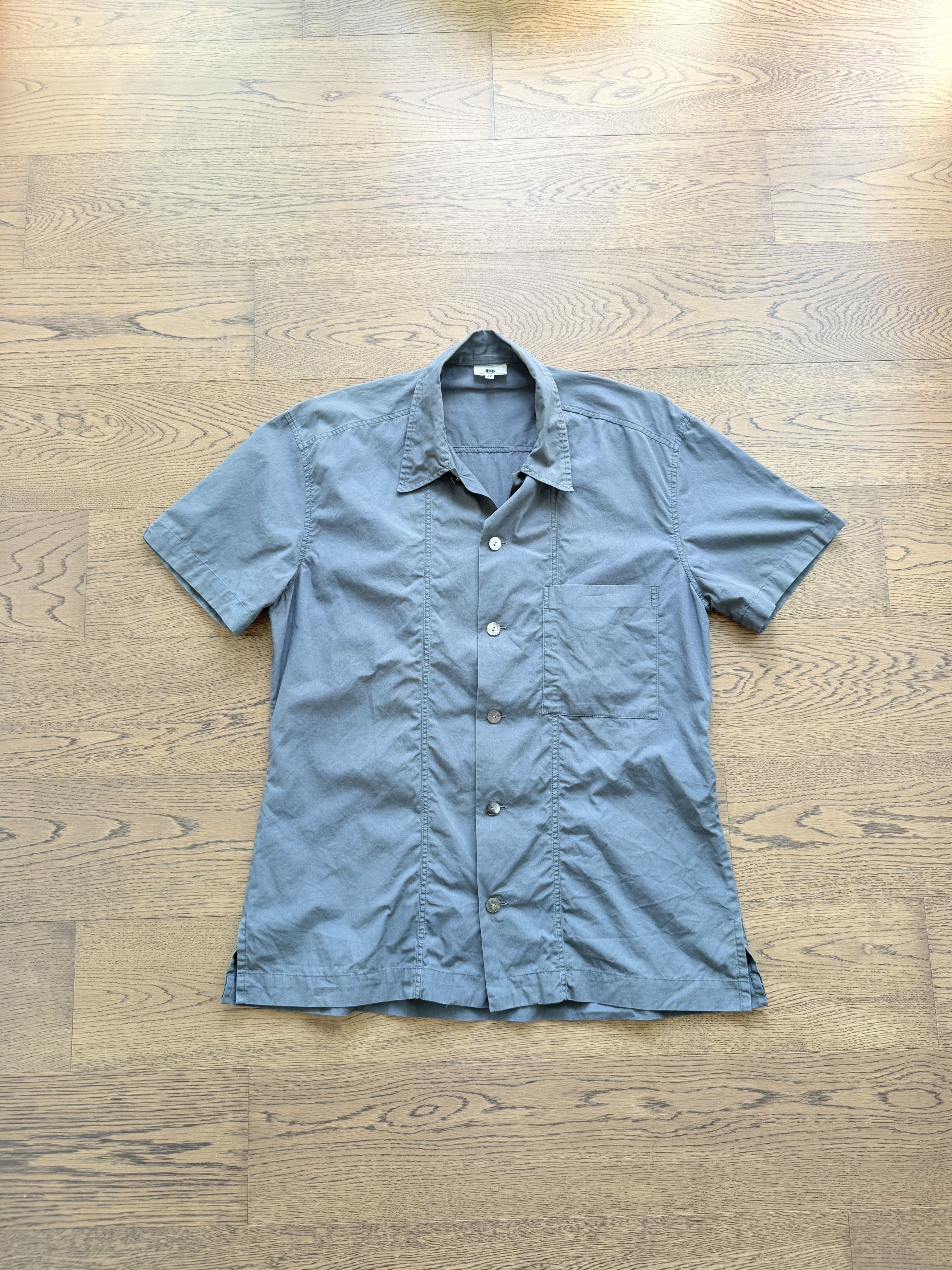 90s Dries Van Noten Mens Grey Cotton Shirt Collector Item