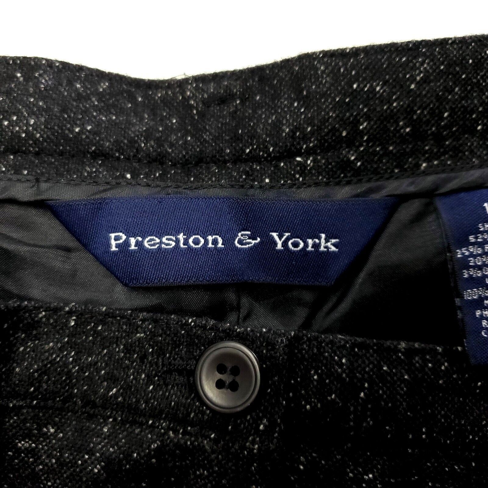 Preston & York NEW Preston & York Flannel Wool Polyester Dress Pants Size 1 Size 38" / US 16 / IT 52 - 2 Thumbnail