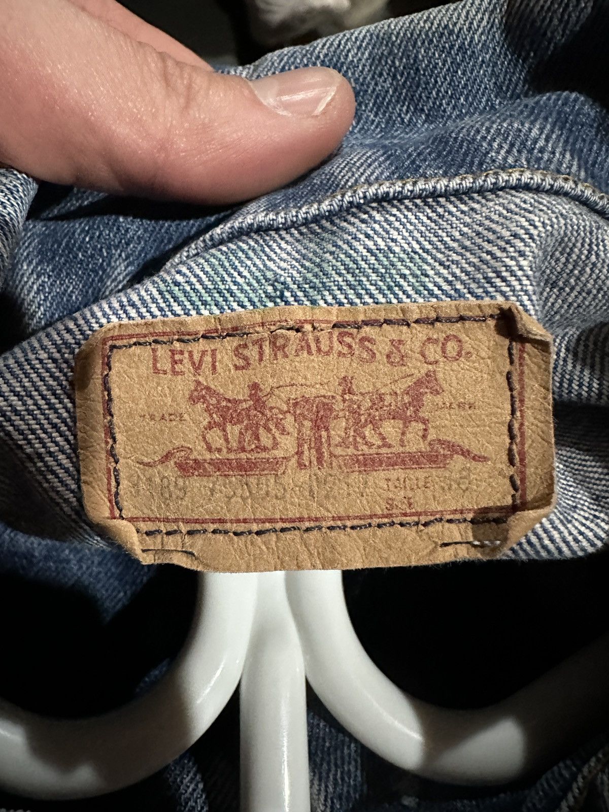 Levi's × Vintage Vintage 80s Levis Blue Denim Jean Trucker Jacket Made in USA Size US S / EU 44-46 / 1 - 6 Thumbnail