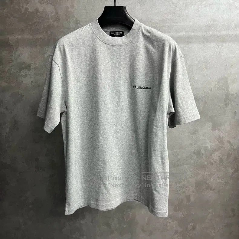 Balenciaga Balenciaga Gray Logo Print Short Sleeve T-Shirt. Size US XS / EU 42 / 0 - 1 Thumbnail