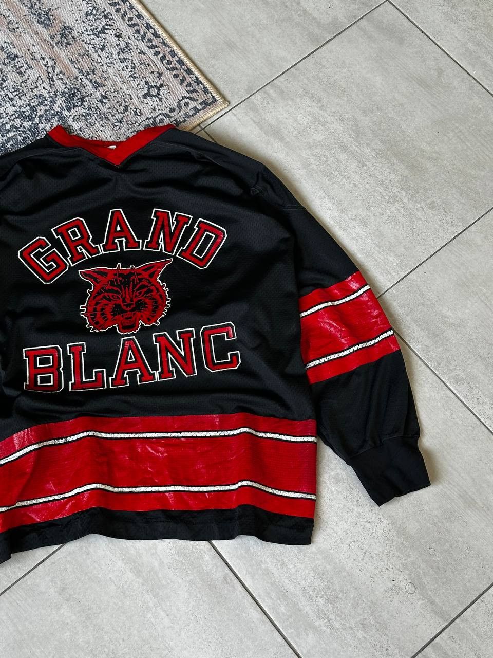 Vintage Vintage 80s Grand Blanc University Jersey Size US L / EU 52-54 / 3 - 4 Thumbnail
