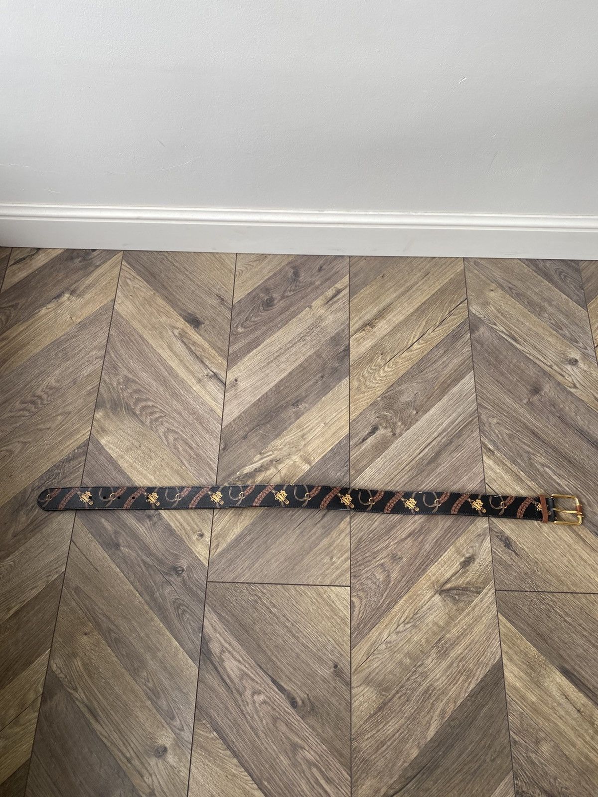 Ralph Lauren Vintage Ralph Lauren bit and bridle print all over logo belt Size 28 - 7 Thumbnail