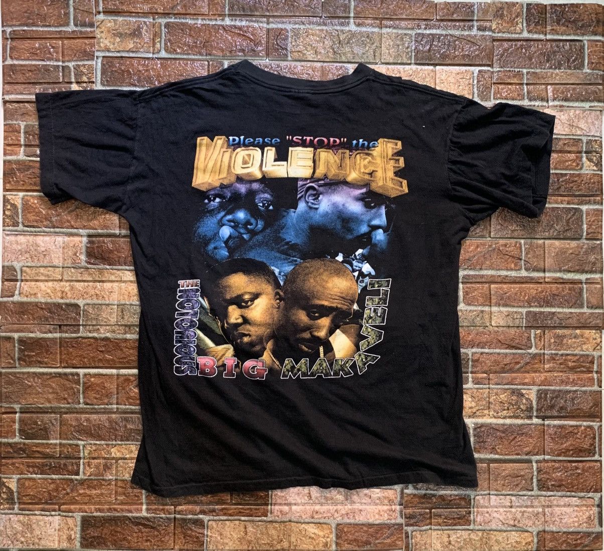 Rap Tees VINTAGE IN MEMORY OF TUPAC SHAKUR BIGGIE SMALLS RAP TEE Size US XXL / EU 58 / 5 - 2 Thumbnail