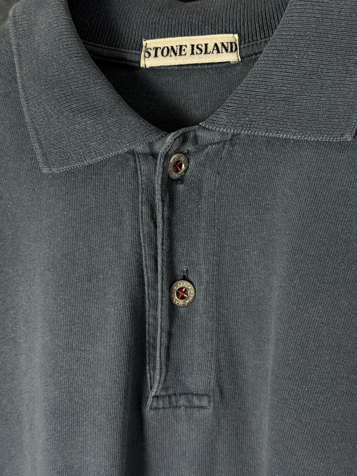 Vintage Stone Island 80's Marina Compass Vintage Cotton Polo Shirt Size US M / EU 48-50 / 2 - 5 Thumbnail