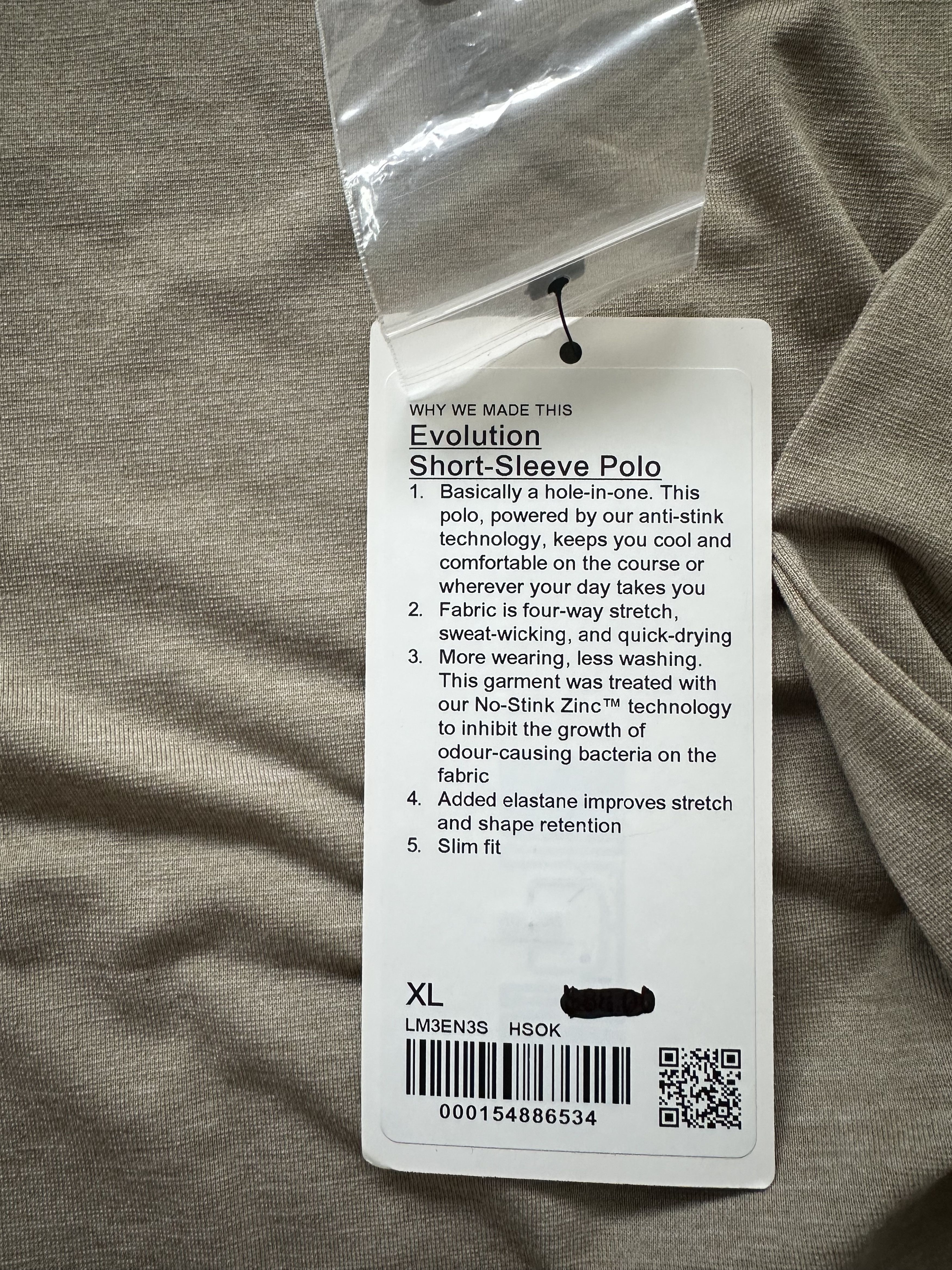 Lululemon Lululemon Golf Polo - Taupe Size US XL / EU 56 / 4 - 2 Thumbnail