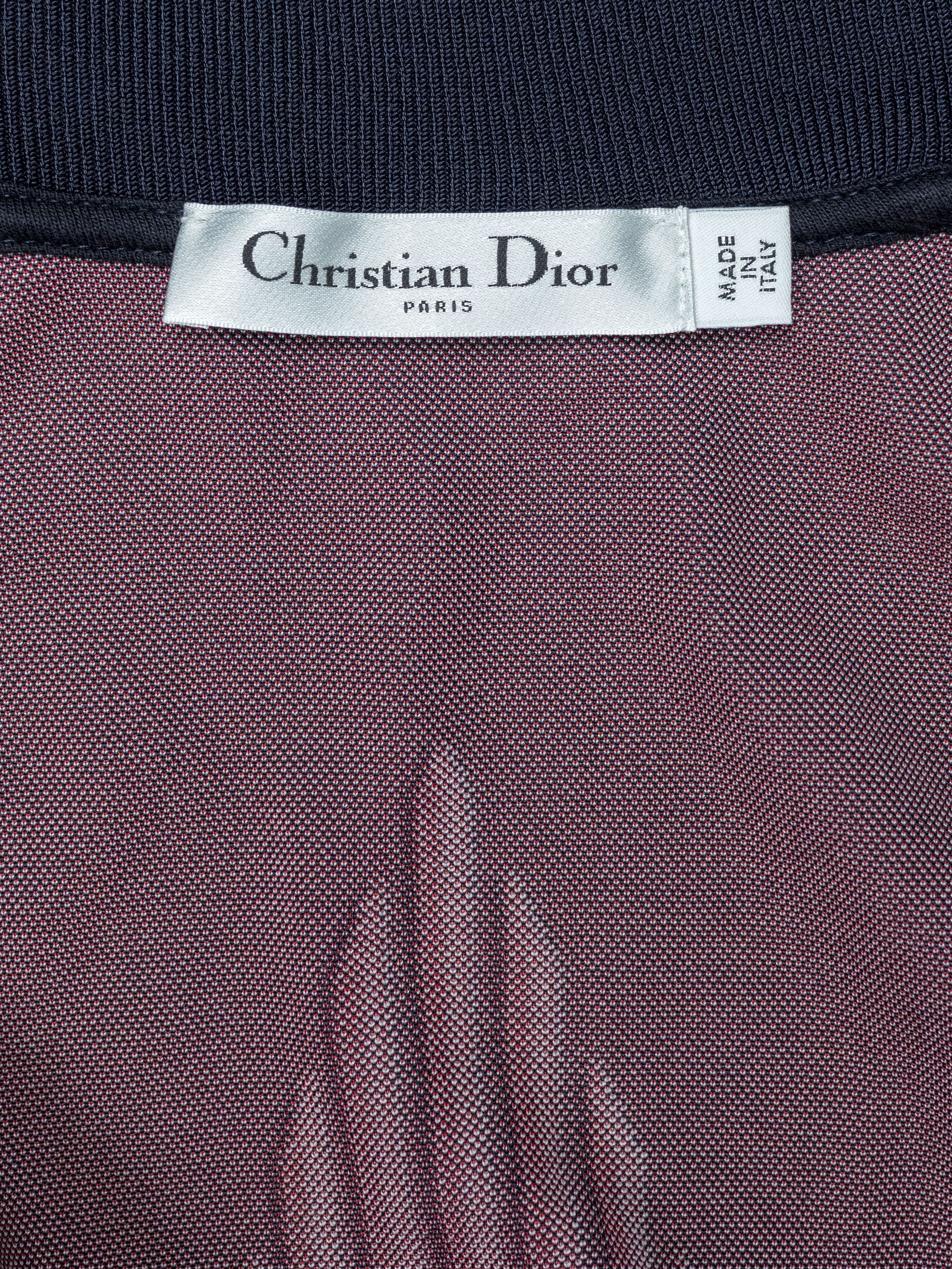 Dior Christian Dior Navy Zip Up Track Jacket With Line Star Logo Size XS / US 0-2 / IT 36-38 - 7 Thumbnail