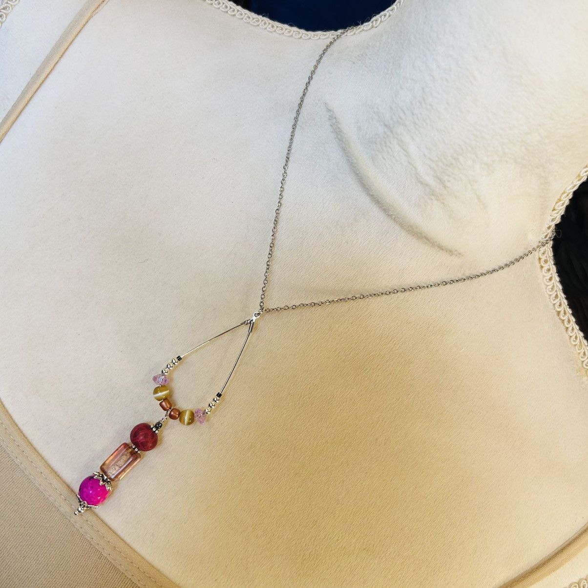 Handmade Handcrafted vintage bead changeable charm pendant necklace Size ONE SIZE - 2 Thumbnail