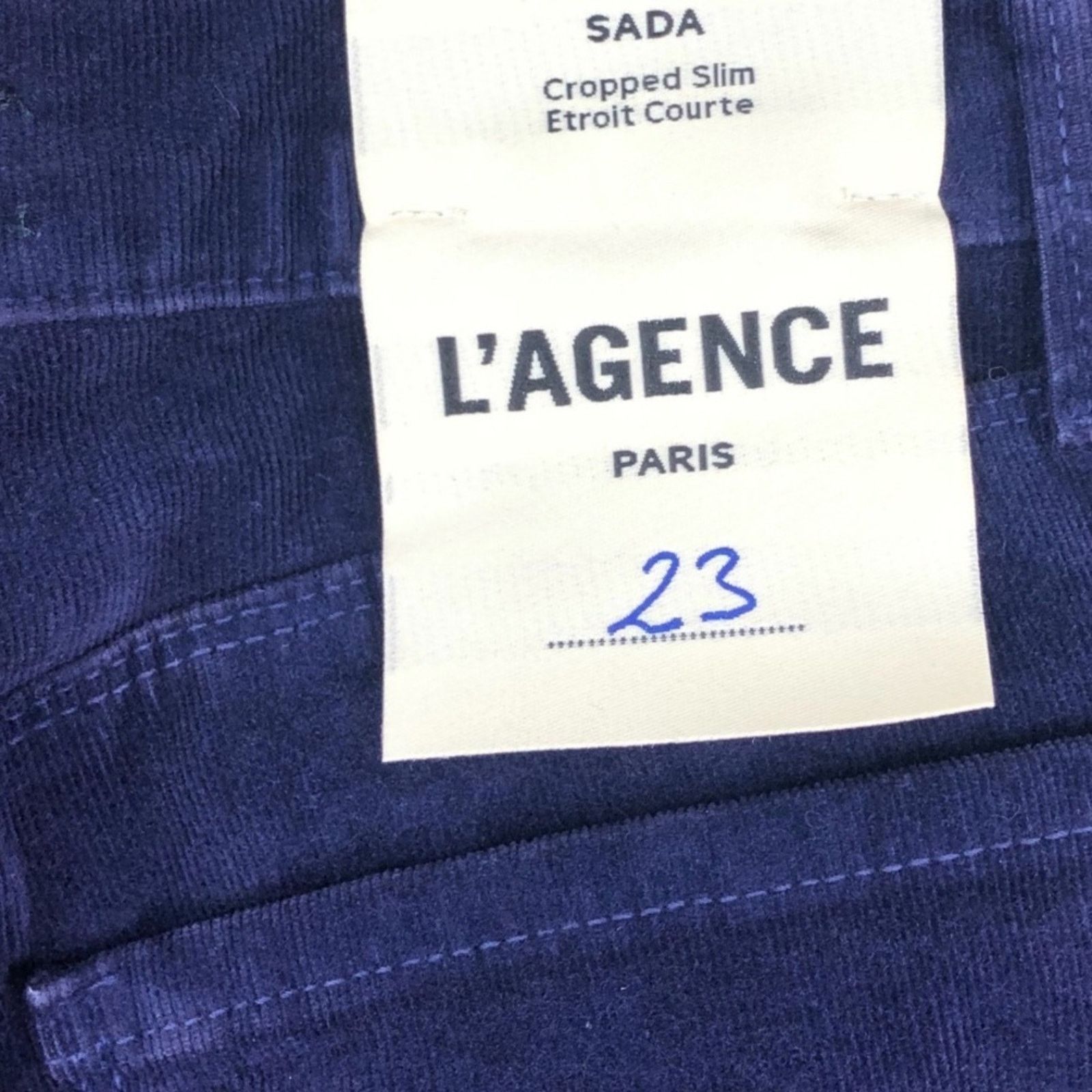 L'AGENCE New with tag L’AGENCE Sada Corduroy Crop Skinny Pants Size 23" - 12 Thumbnail