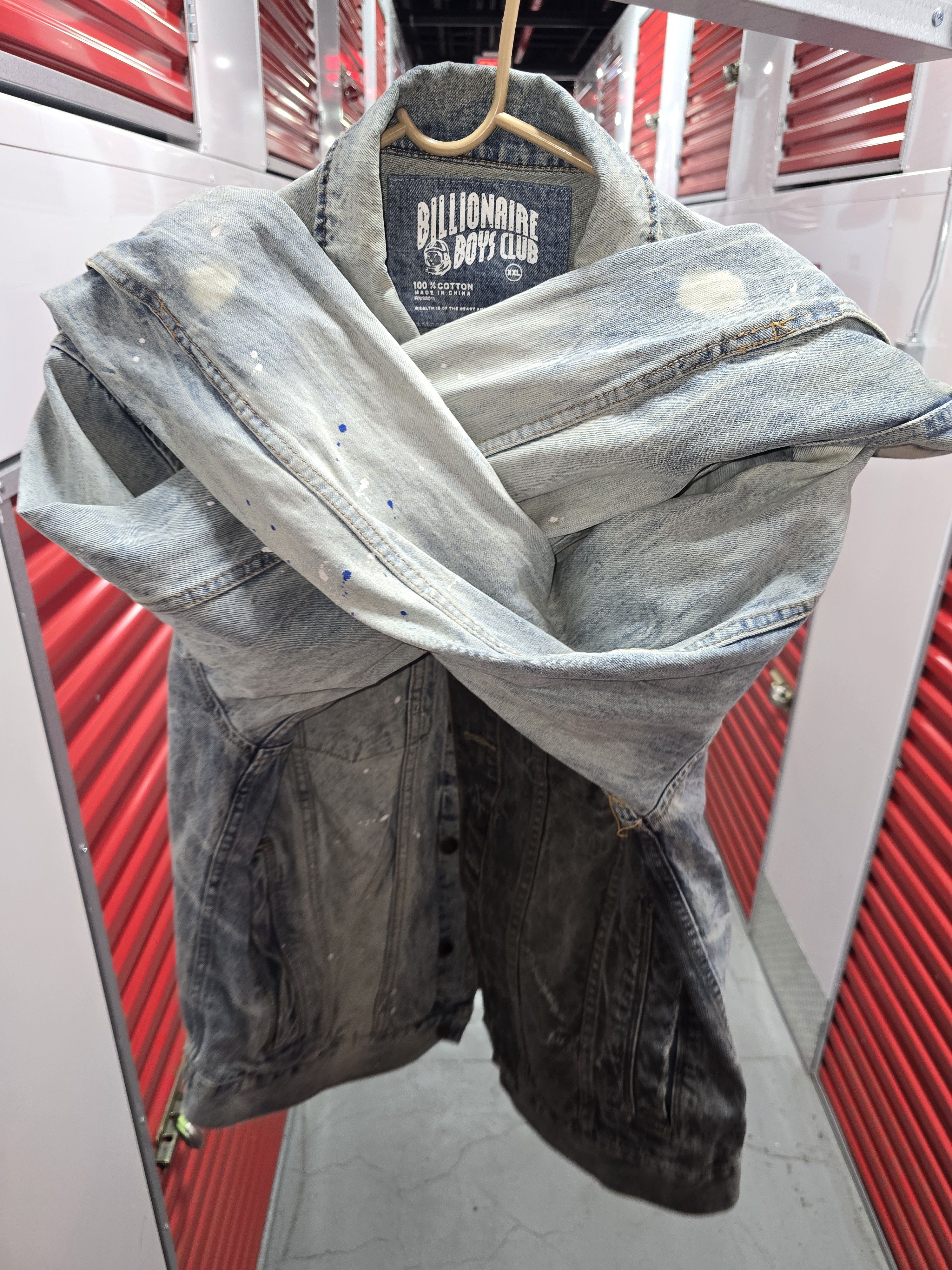 Billionaire Boys Club Distressed & Small Paint speckled Denim Jacket Size US XXL / EU 58 / 5 - 3 Thumbnail
