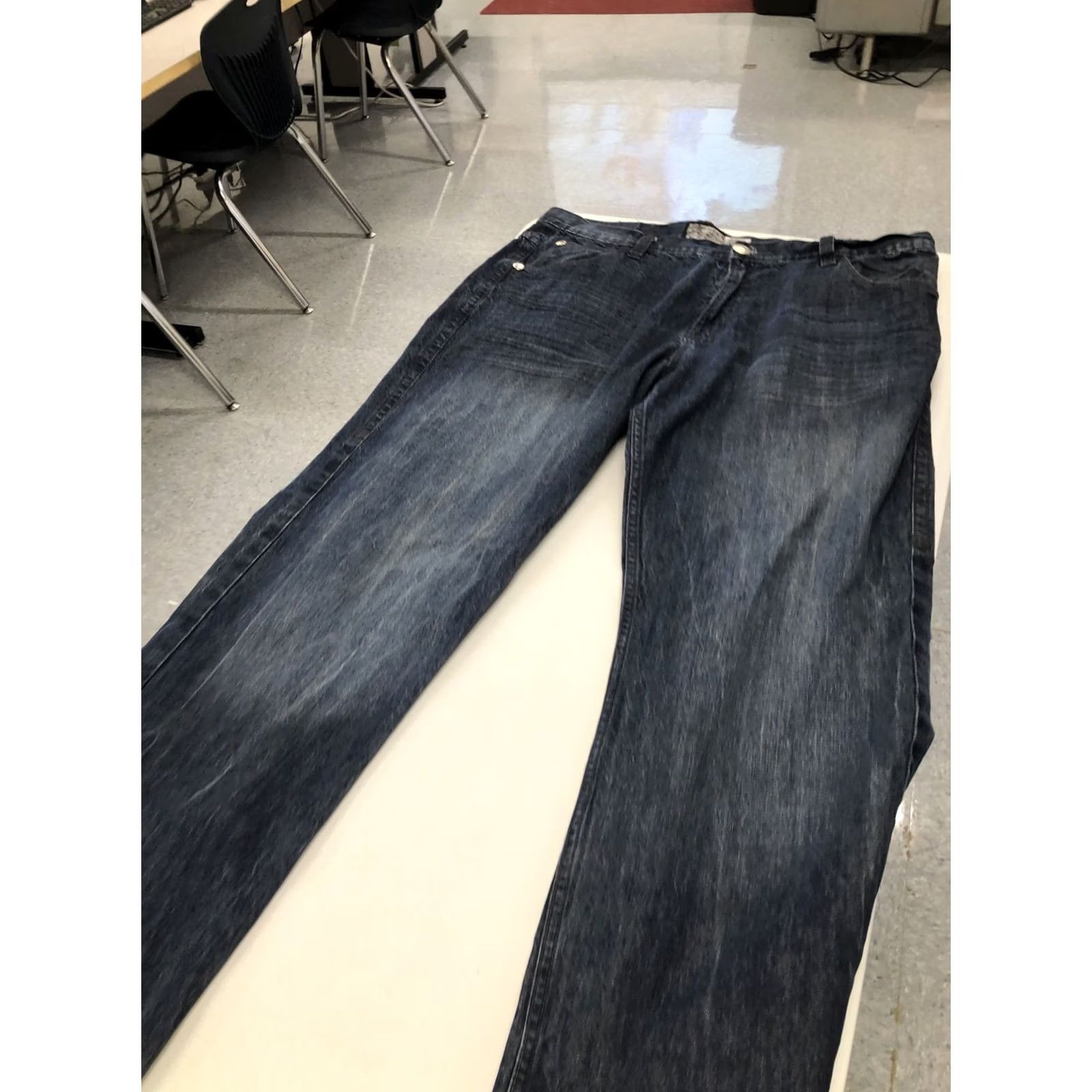 Vintage Smoke Rise Jeans Men Size 40x34 Blue Stretch Extra Tough Standard Nice Condition Superior Size US 40 / EU 56 - 6 Thumbnail