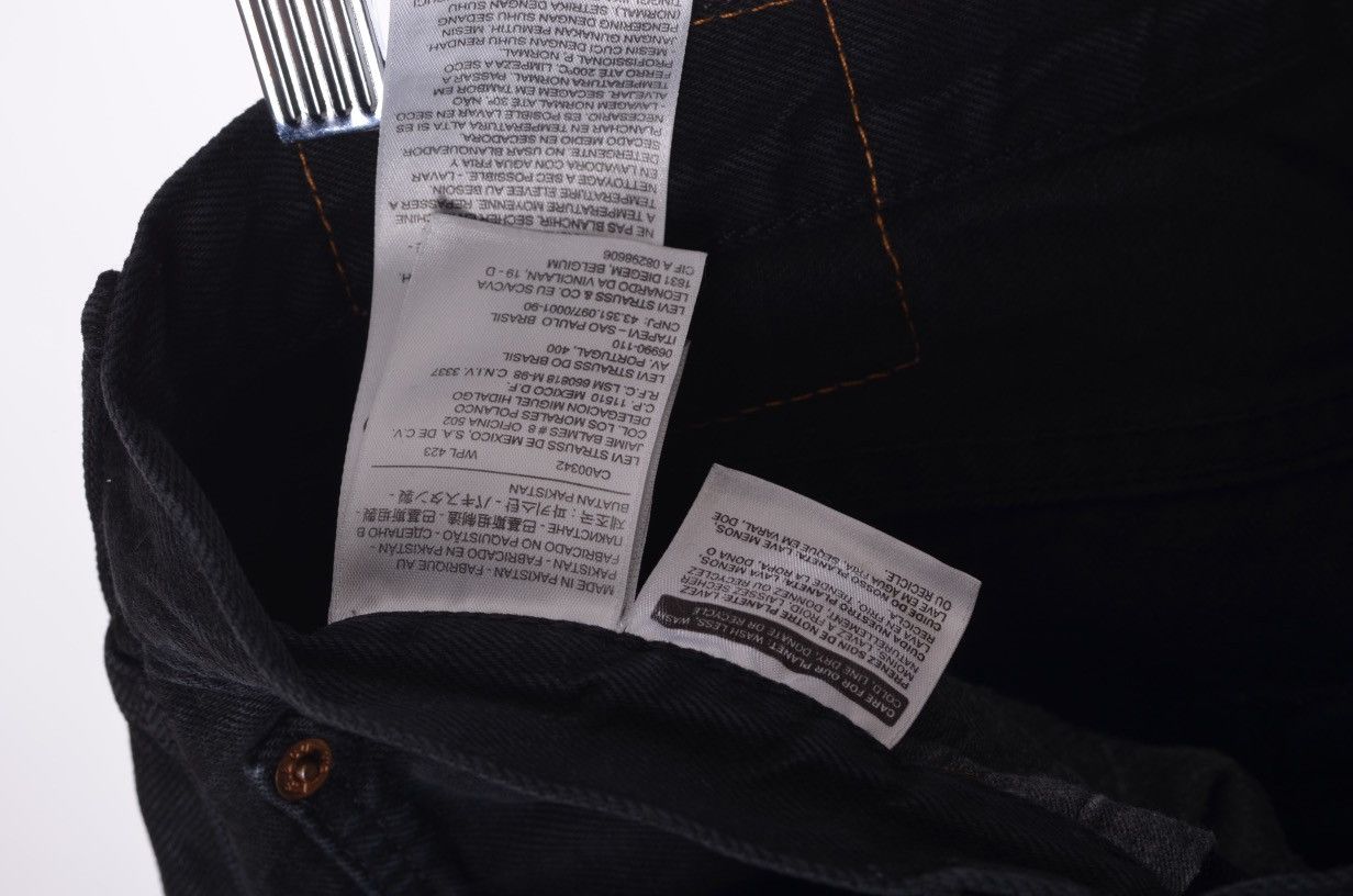 Levi's Levi's 501 Black Vintage Denim Jeans W32 Size US 32 / EU 48 - 4 Thumbnail