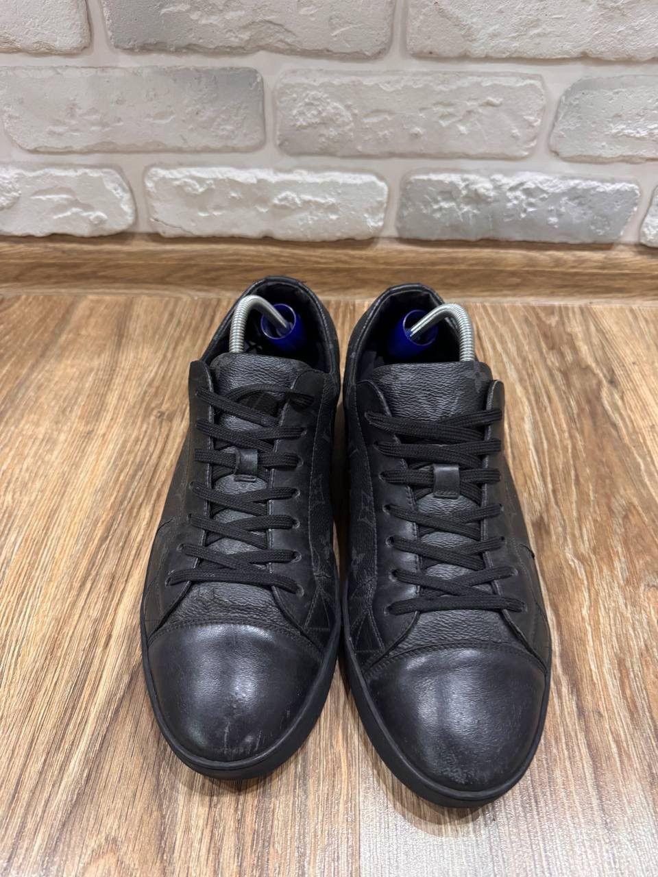 Louis Vuitton Louis Vuitton Match Up Black Monogram Canvas Sneakers Size Size US 6.5 / EU 39-40 - 3 Thumbnail