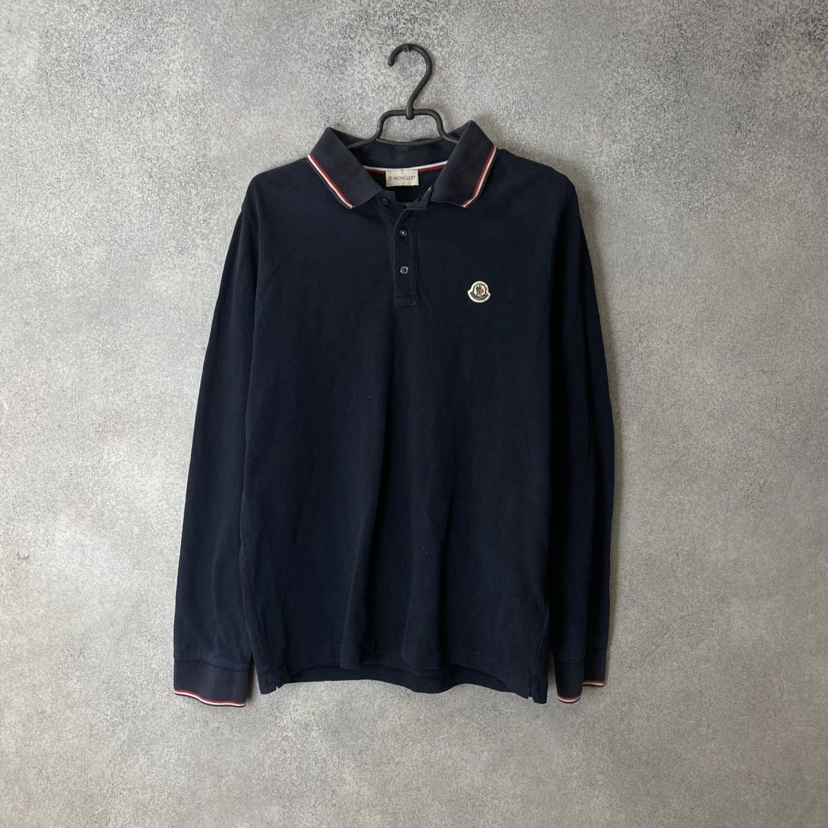 Moncler Moncler Polo Long Sleeve Luxury Size US XL / EU 56 / 4 - 1 Thumbnail