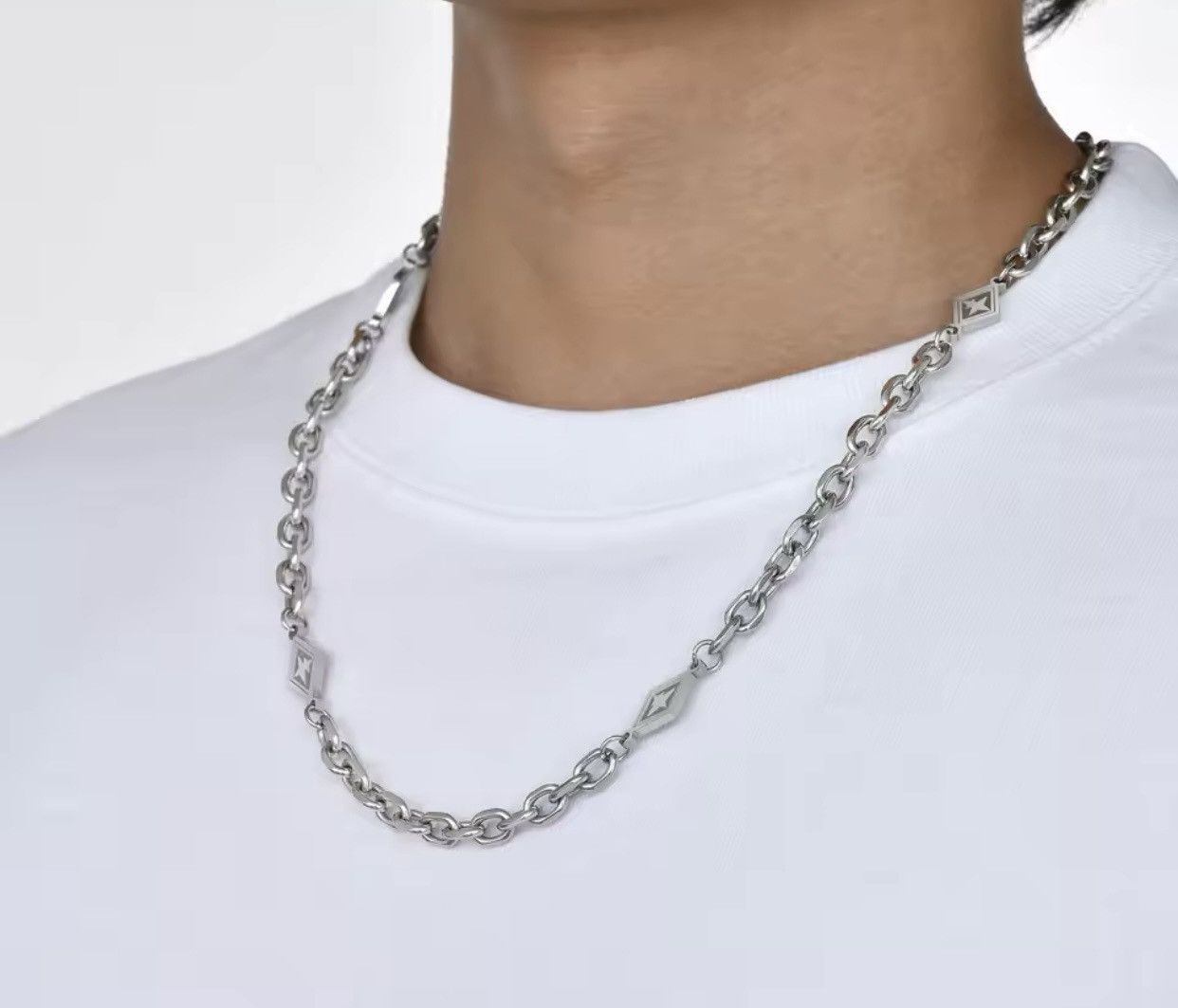 Jewelry Men Link Chain Necklaces Size ONE SIZE - 2 Thumbnail