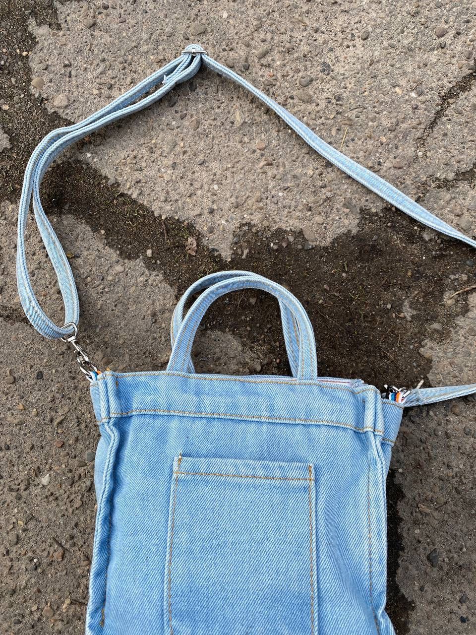 Japanese Brand Jeans faded mini diesel like sling bag Size ONE SIZE - 11 Thumbnail