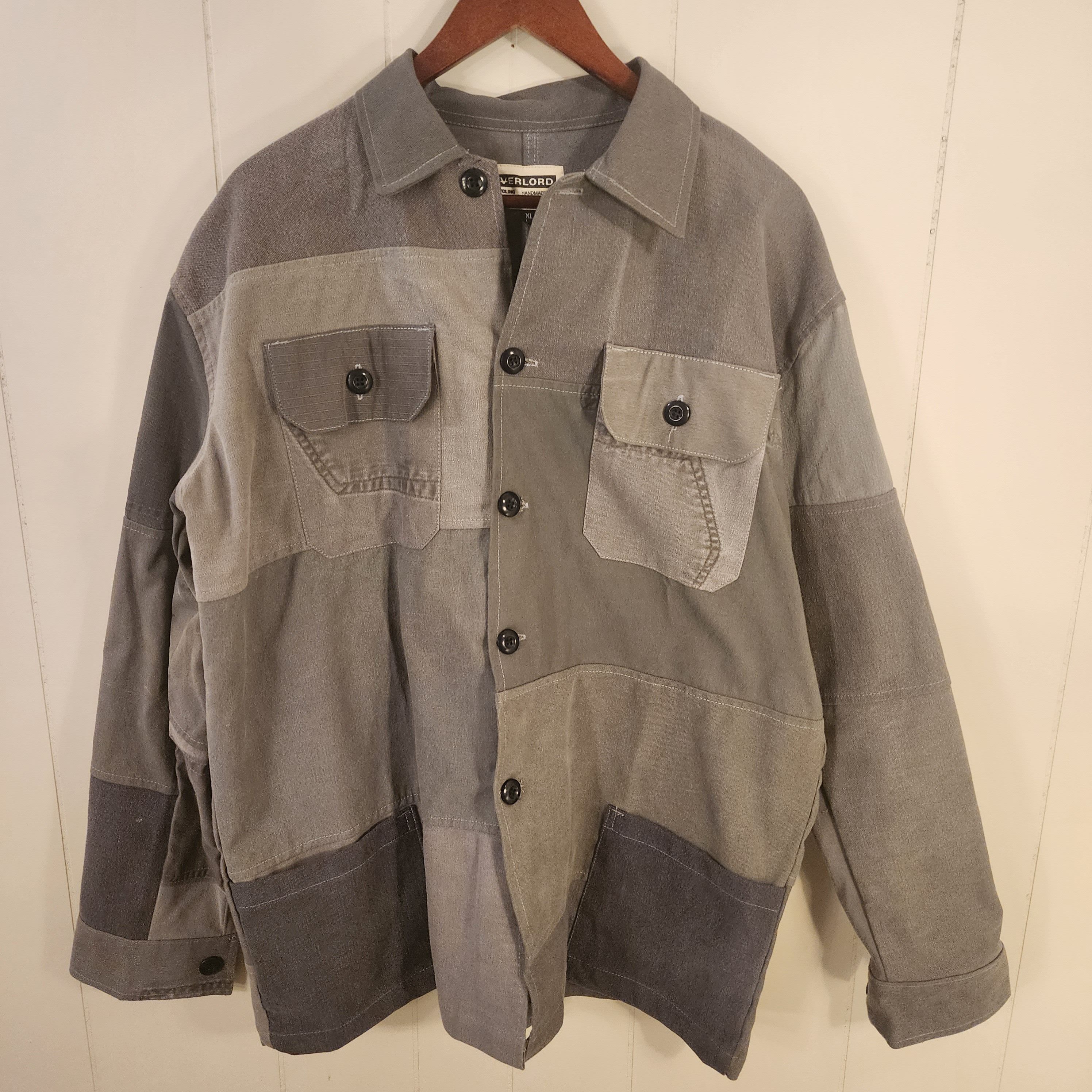 Japanese Brand × Vintage OverLord Patch Work Denim Upcycled Jacket Size US M / EU 48-50 / 2 - 1 Thumbnail