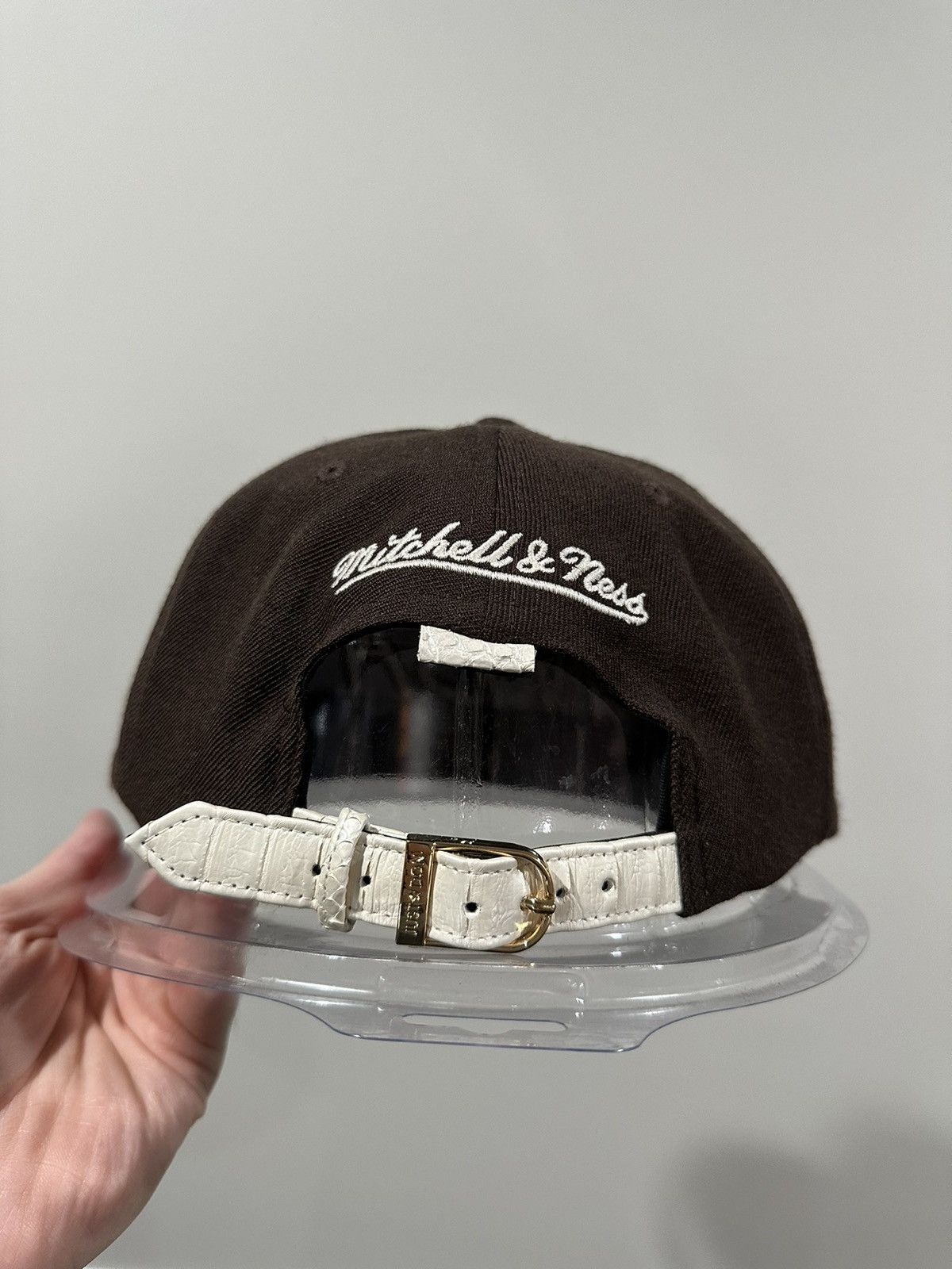 Just Don Just Don x Mitchell & Ness NBA Brown / White Python Hat Size ONE SIZE - 11 Thumbnail