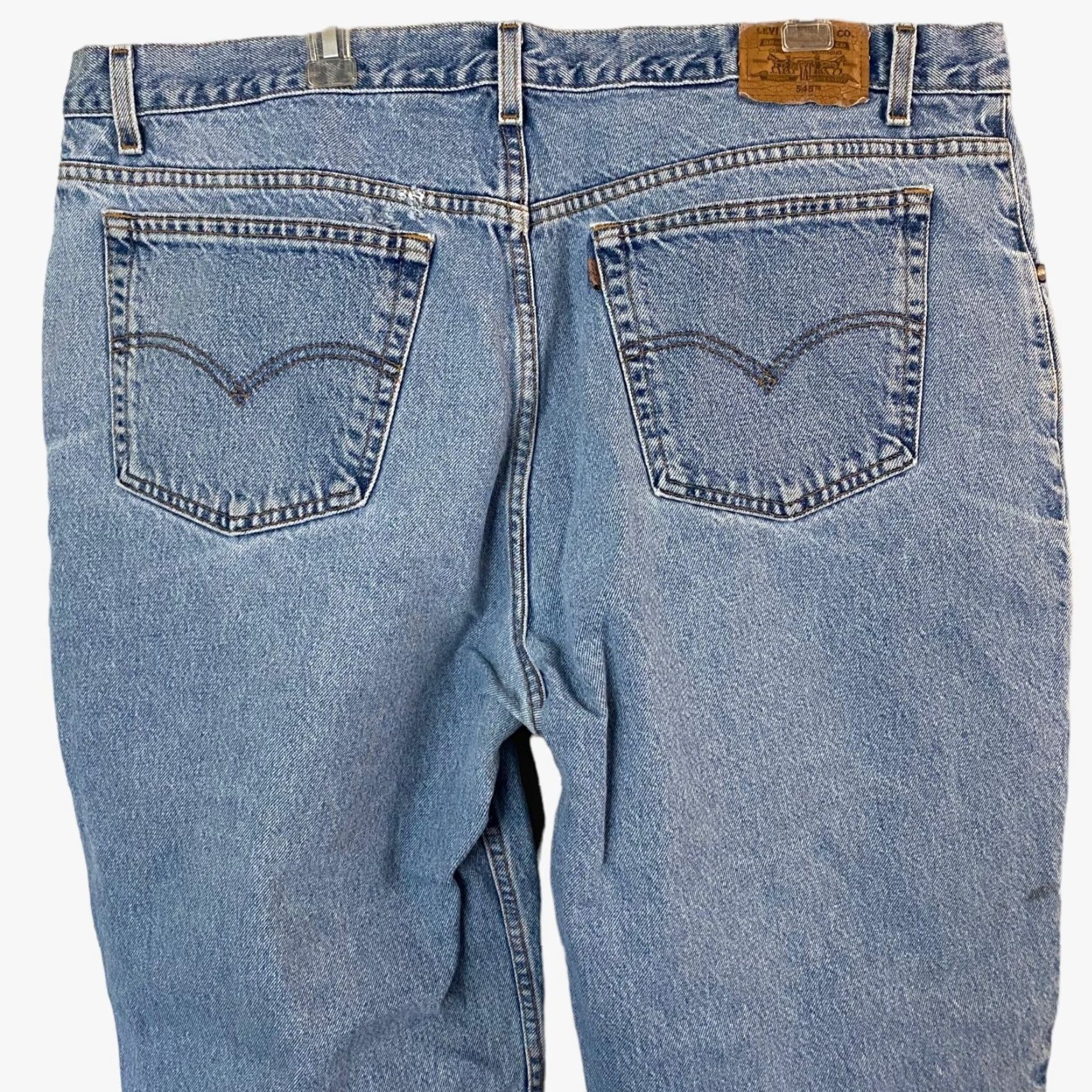 Levi's VINTAGE Levi's 545 Jeans Denim Blue Pockets Loose Fit Mens Size 44 X 32 Size US 44 / EU 60 - 6 Thumbnail