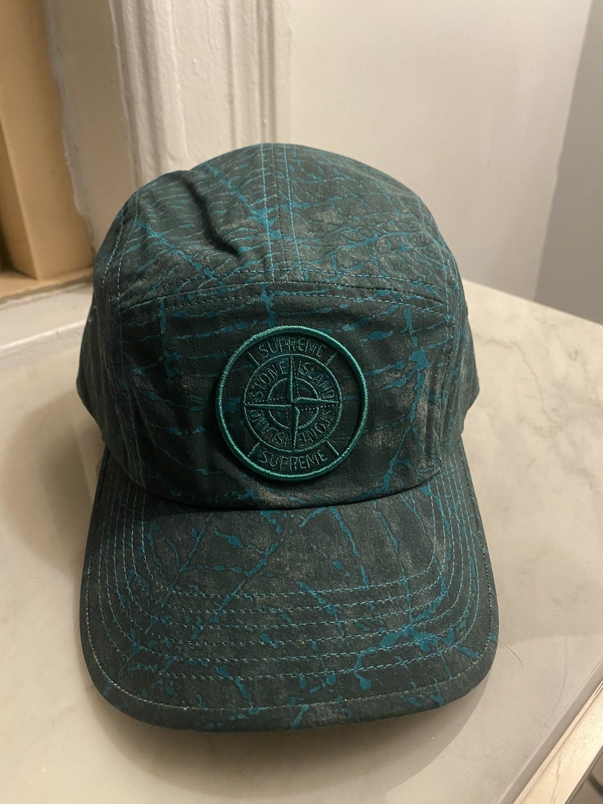 Supreme Stone Island x Supreme Camp Cap Green | Grailed