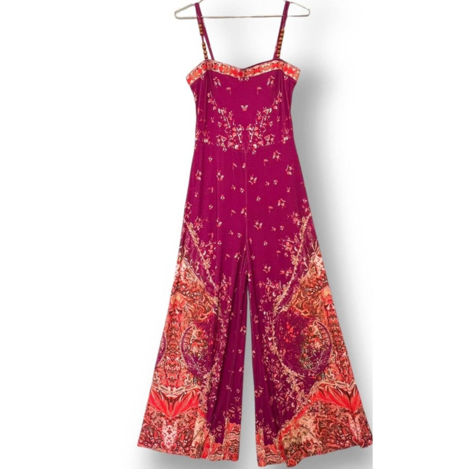 Free People New Free People Astrid Wide-Leg Jumpsuit $288 SMALL Boho Size 28" / US 6 / IT 42 - 6 Thumbnail