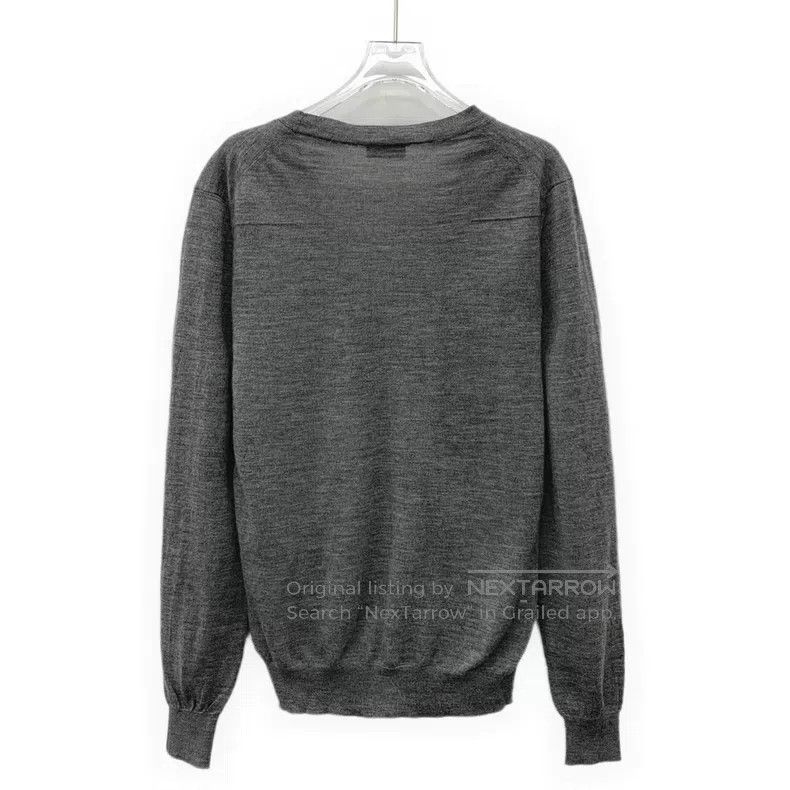 Dior Dior Dark gray bee embroidered wool V-neck single-breasted Size US S / EU 44-46 / 1 - 2 Thumbnail