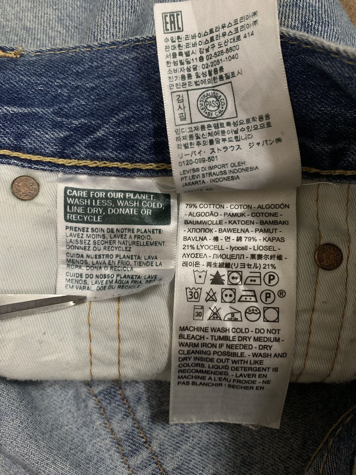 Levi's Vintage Clothing Vintage Y2K Levis Big E Stay Loose Straight Blue Wash Jeans Size US 34 / EU 50 - 22 Thumbnail