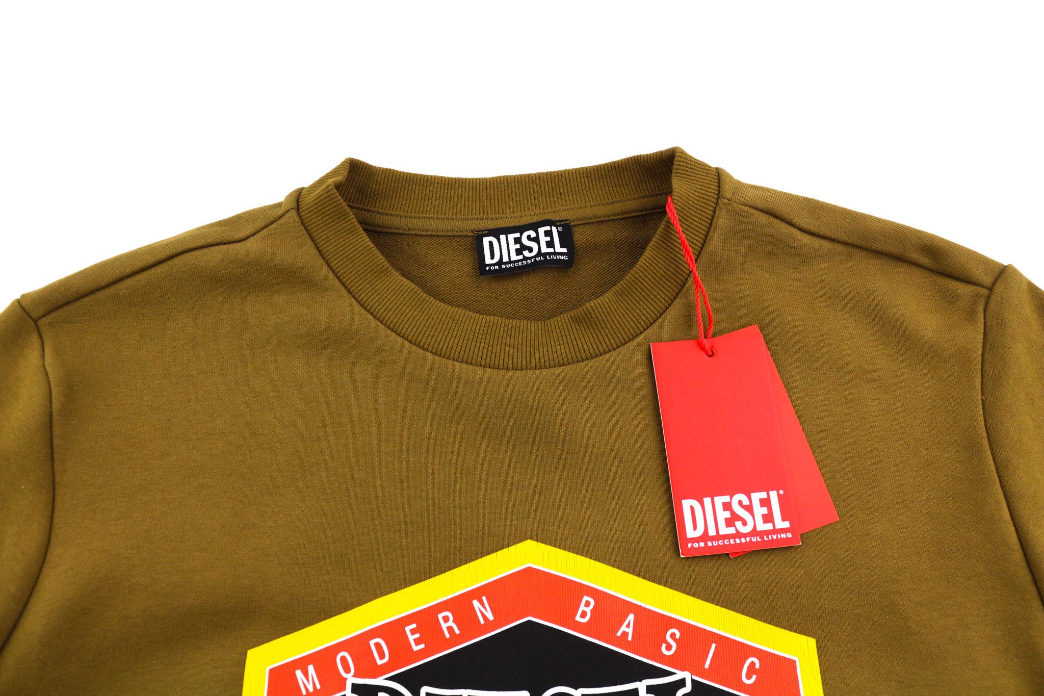 Diesel S-GINN-K28 M Brown Oversized Crew Neck Sweatshirt 40088 Size US M / EU 48-50 / 2 - 4 Thumbnail