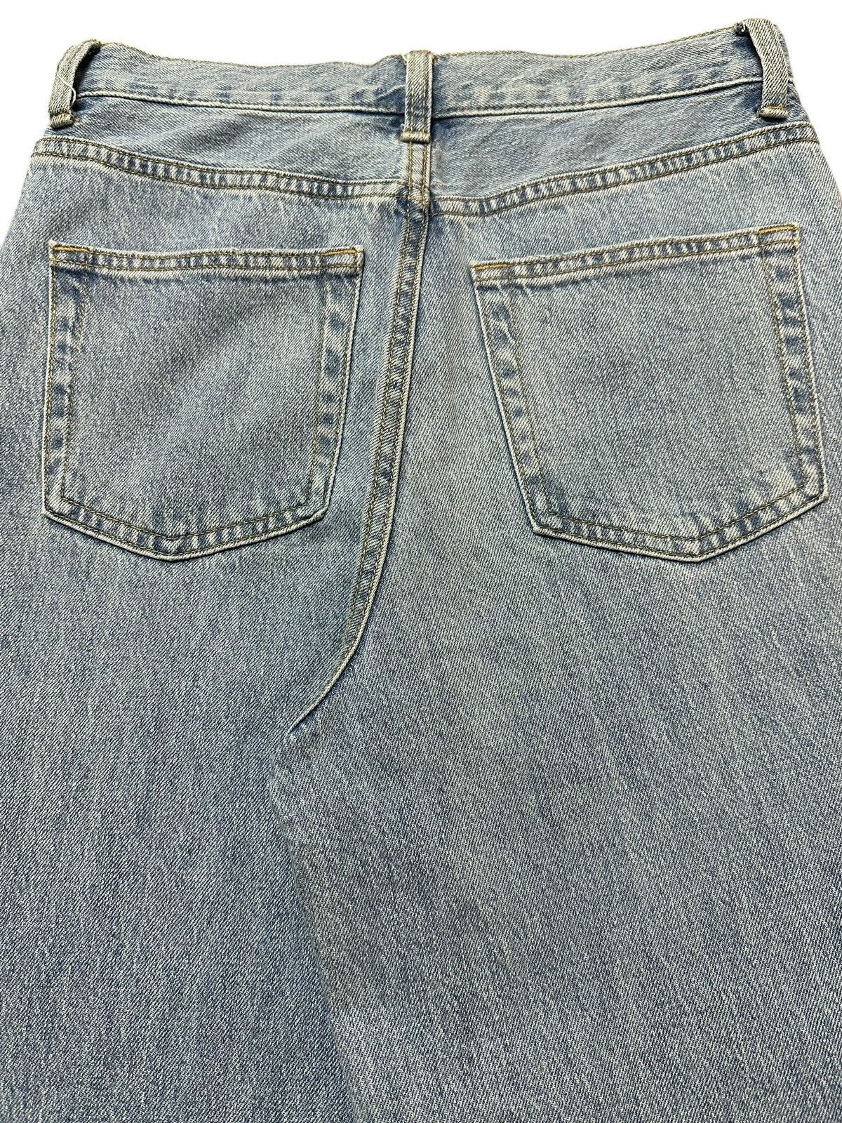 GU Vintage Japanese GU Blue Faded Wash Distressed Baggy Jeans Size US 28 / EU 44 - 6 Thumbnail