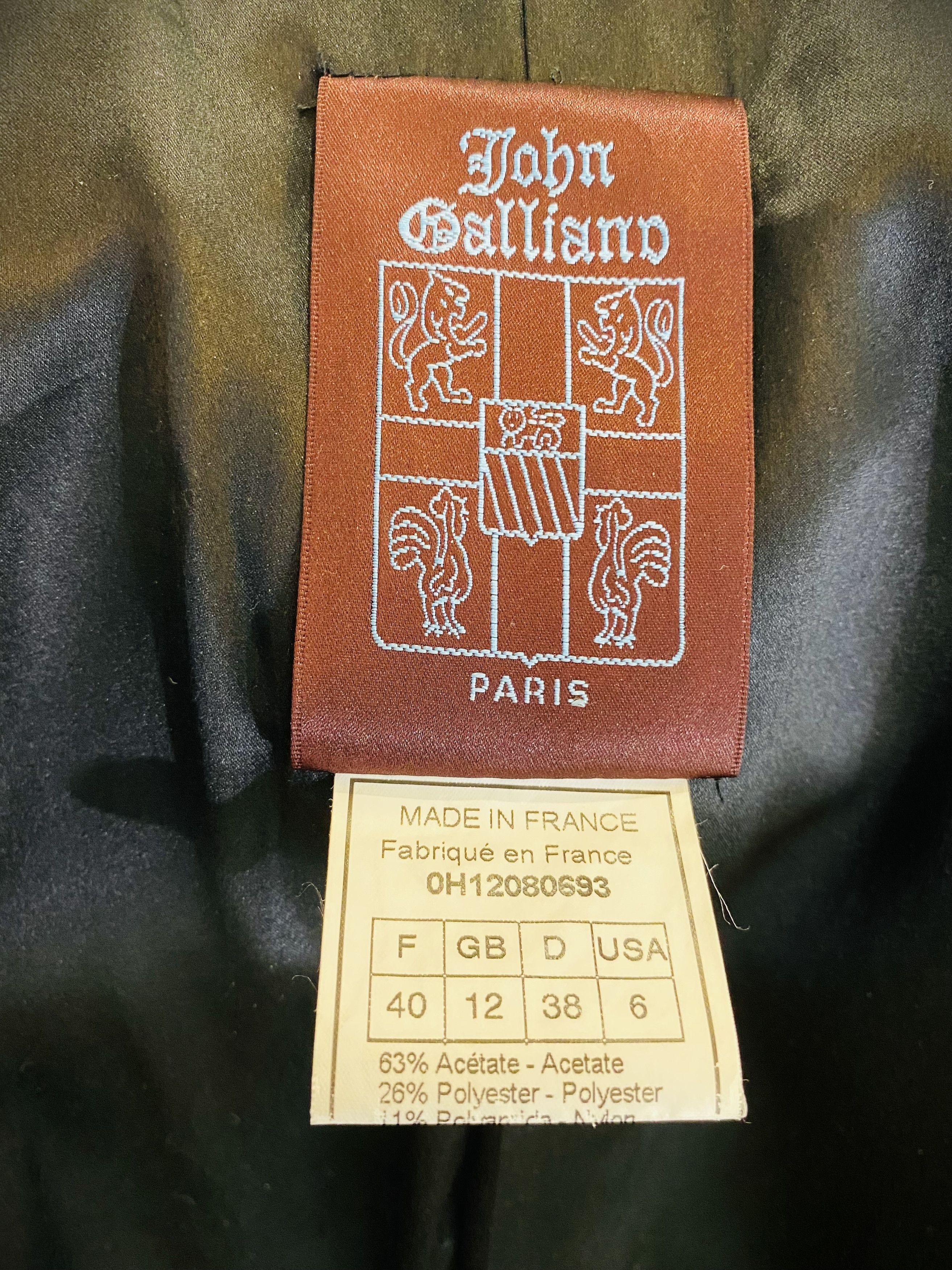John Galliano JOHN GALLIANO F/W 2000 Rabbit Fur Runway Trimmed Jacket Coat Size M / US 6-8 / IT 42-44 - 13 Thumbnail