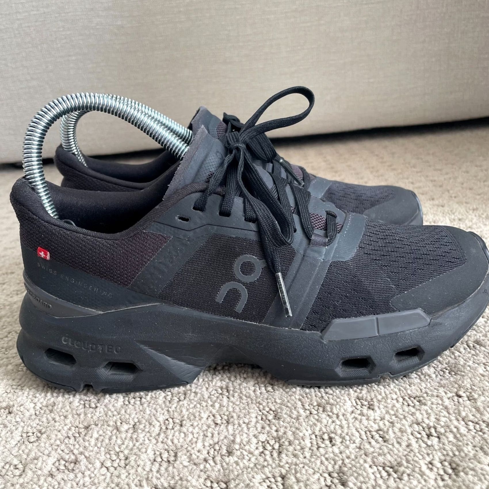 Vintage On Cloud Cloudpulse Women's 5.5 Black Eclipse Sneaker Gym Activewear Shoes Size US 6 / IT 36 - 4 Thumbnail
