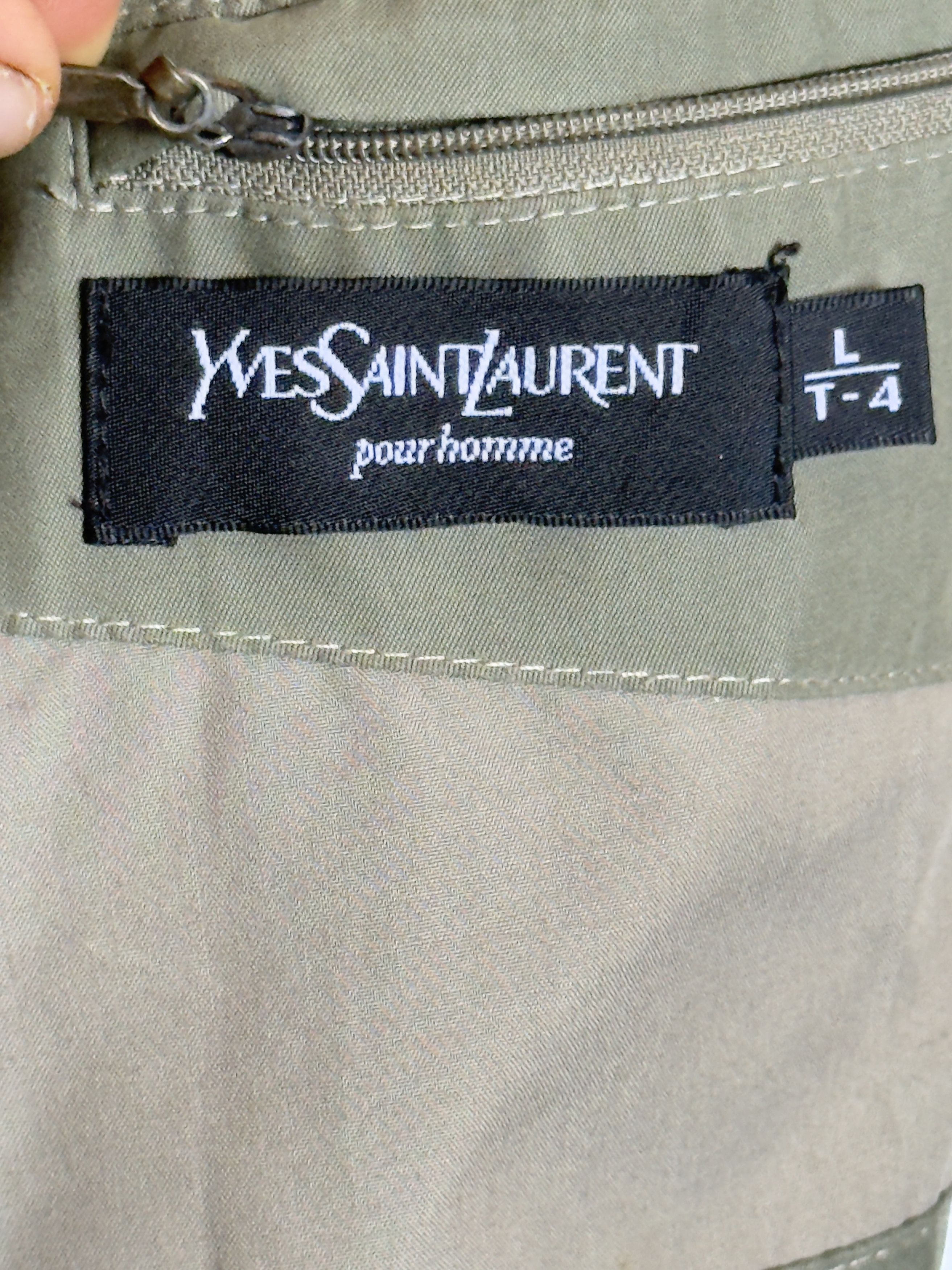 Yves Saint Laurent 🔥 down jacket parka Yves Saint Laurent khaki vintage YSL Size US L / EU 52-54 / 3 - 9 Thumbnail