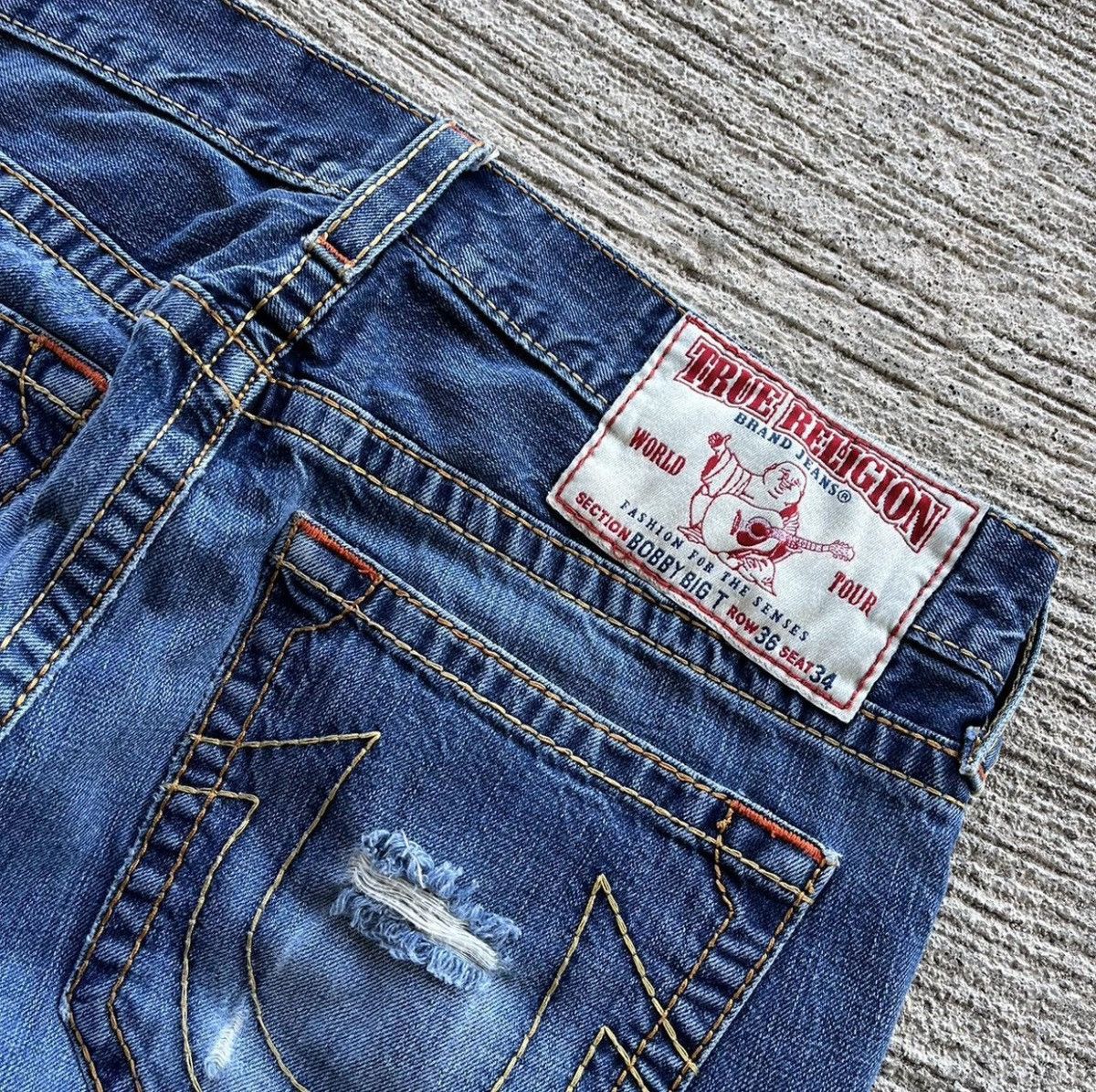 True Religion True Religion Blue Demin Jeans Size US 36 / EU 52 - 2 Thumbnail