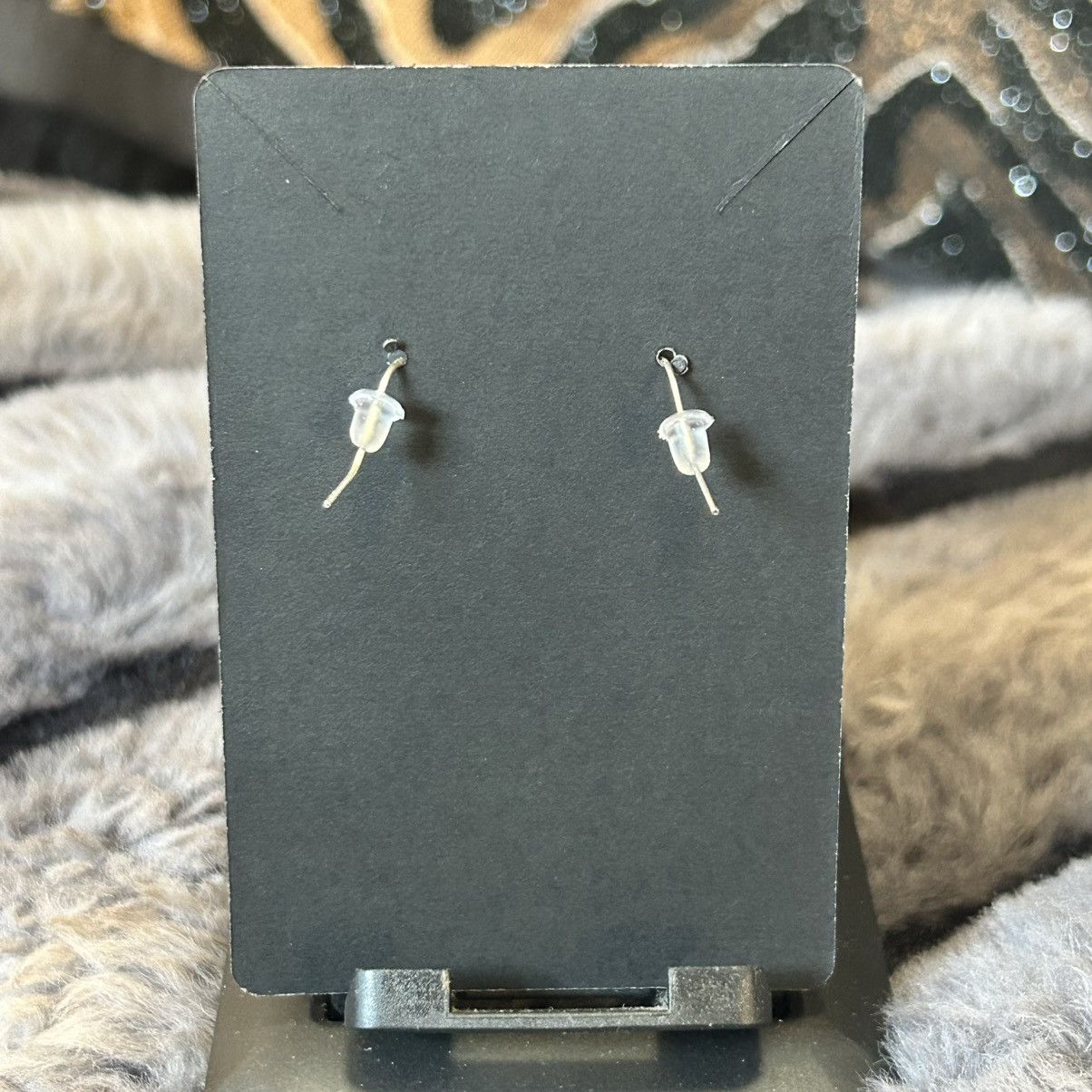 Handmade Handcrafted raindrop faceted rutilated quartz earrings Size ONE SIZE - 3 Thumbnail